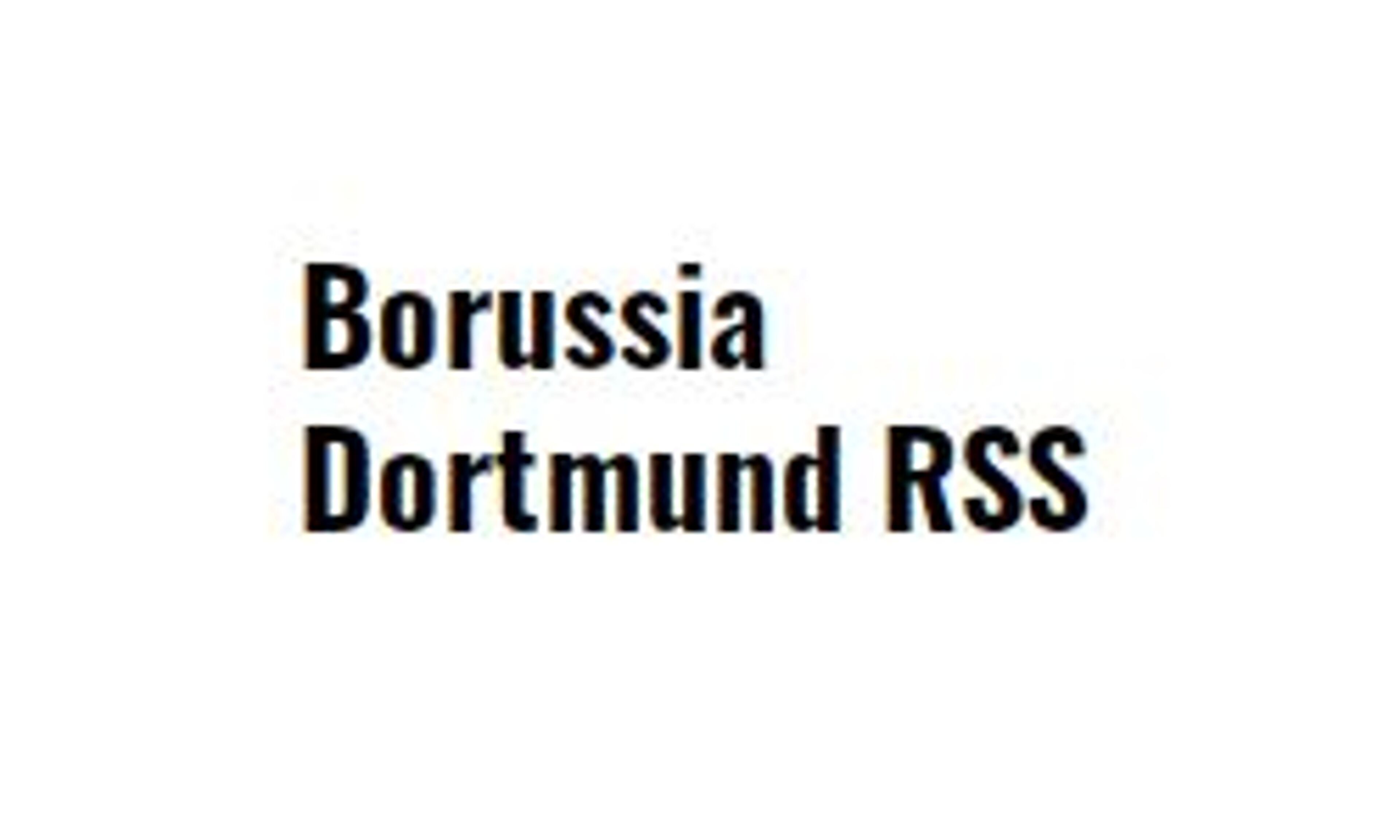 Боруссия Дортмунд rss (borussiadortmundrss.de)