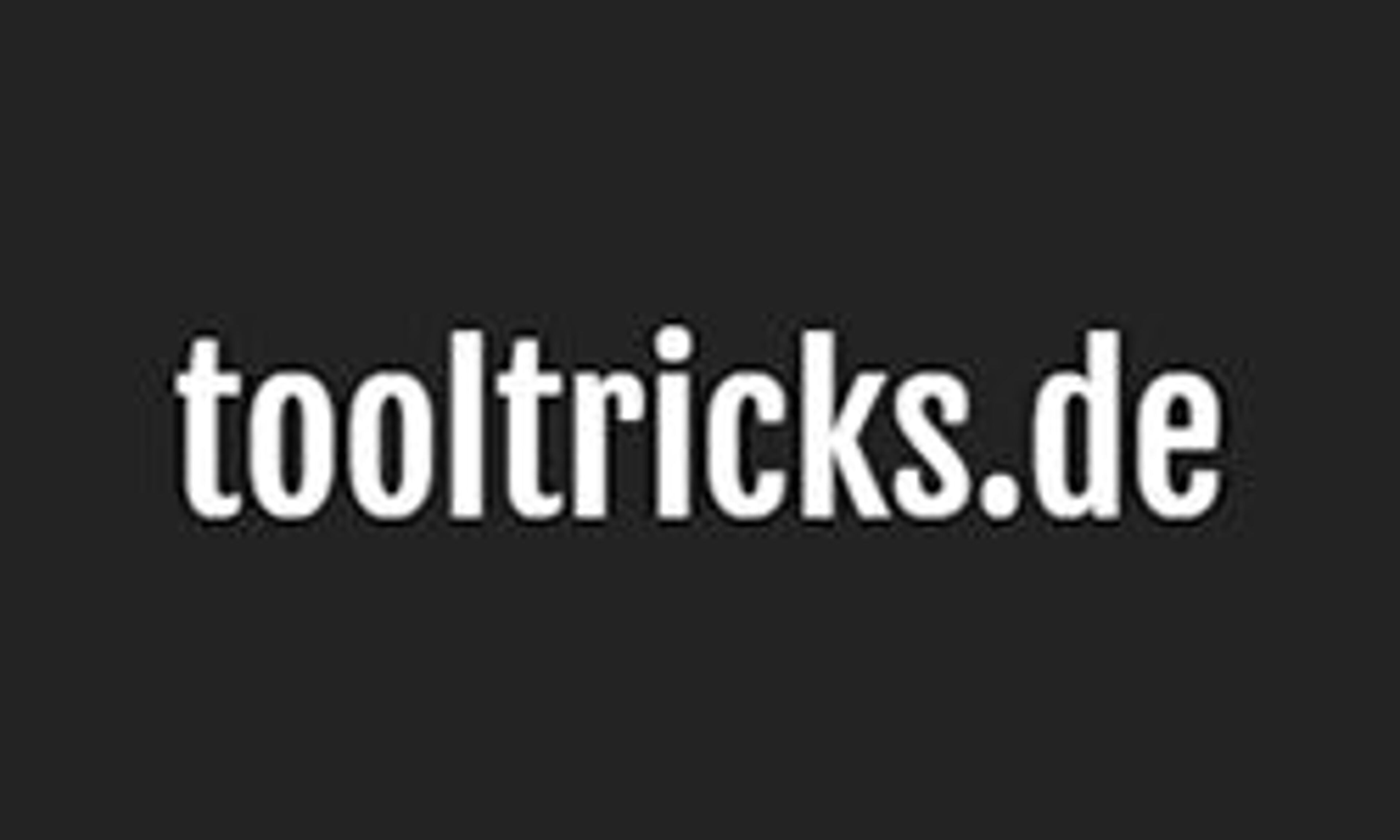 Трюки с инструментами (tooltricks.de)