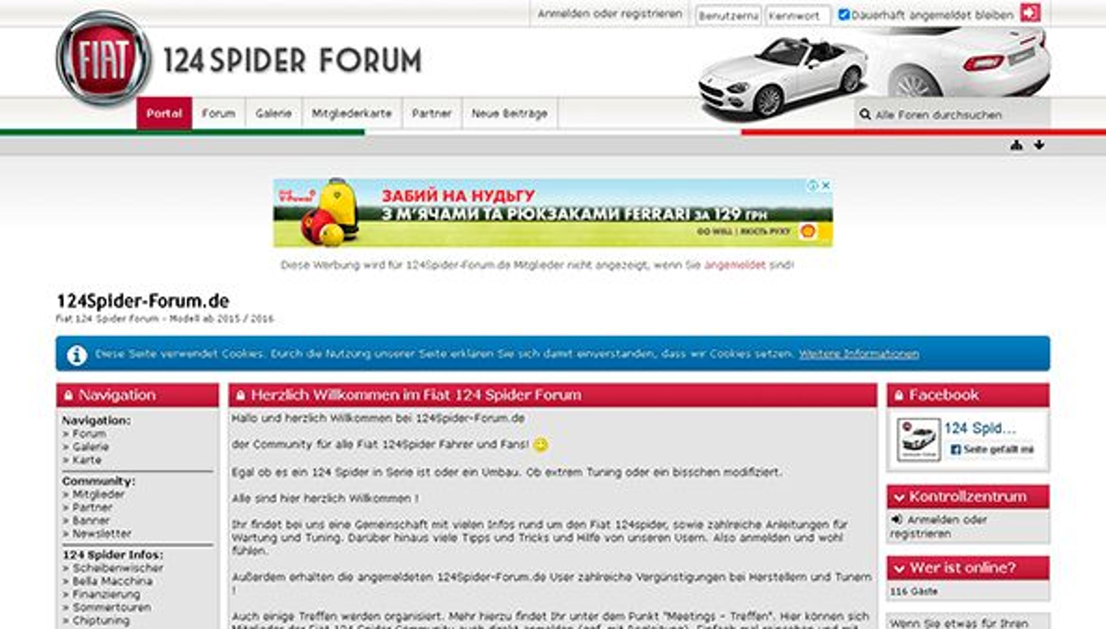 124 voras forumas (124spider-forum.de)