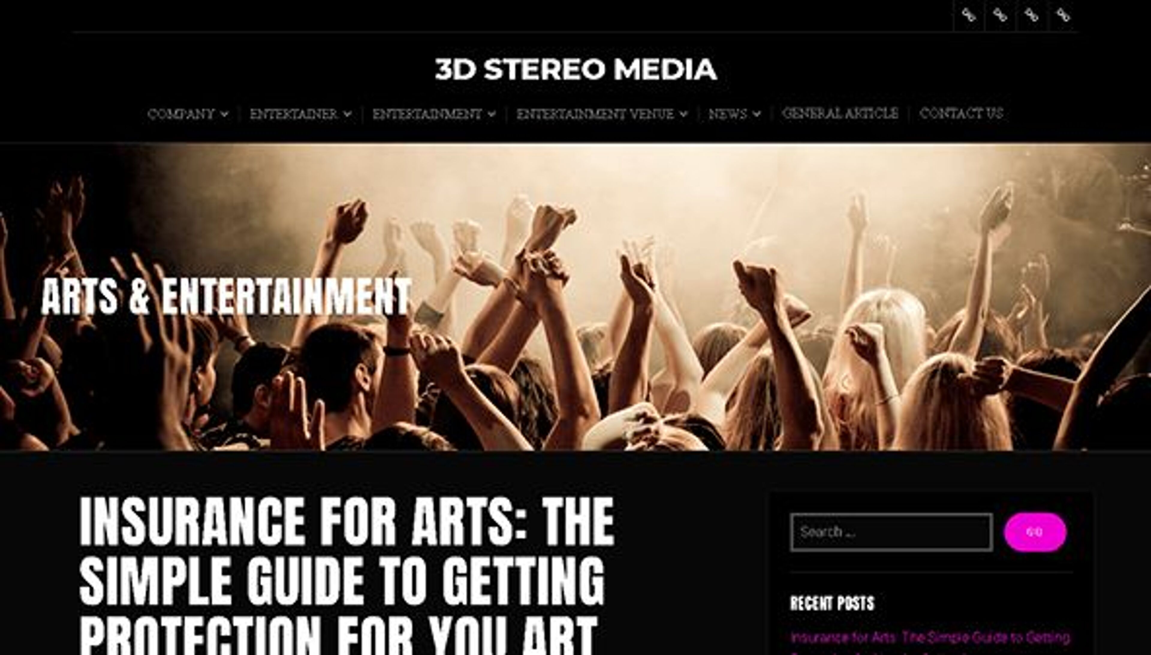 وسائط ستيريو ثلاثية الأبعاد (3dstereomedia.com)