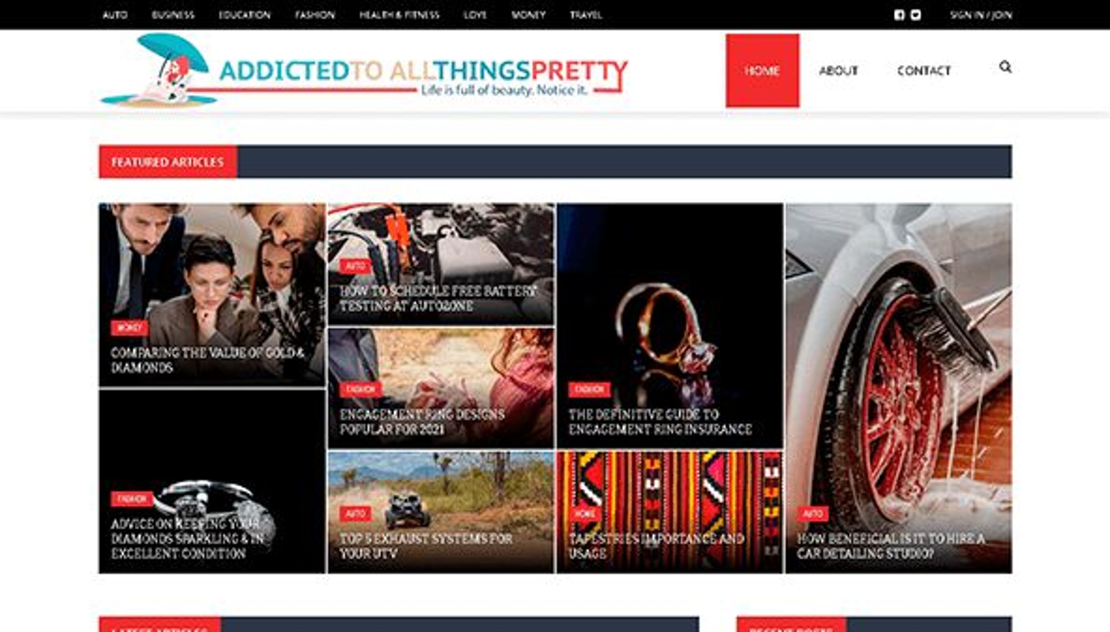 Accro à tout ce qui est joli (addictedtoallthingspretty.com)