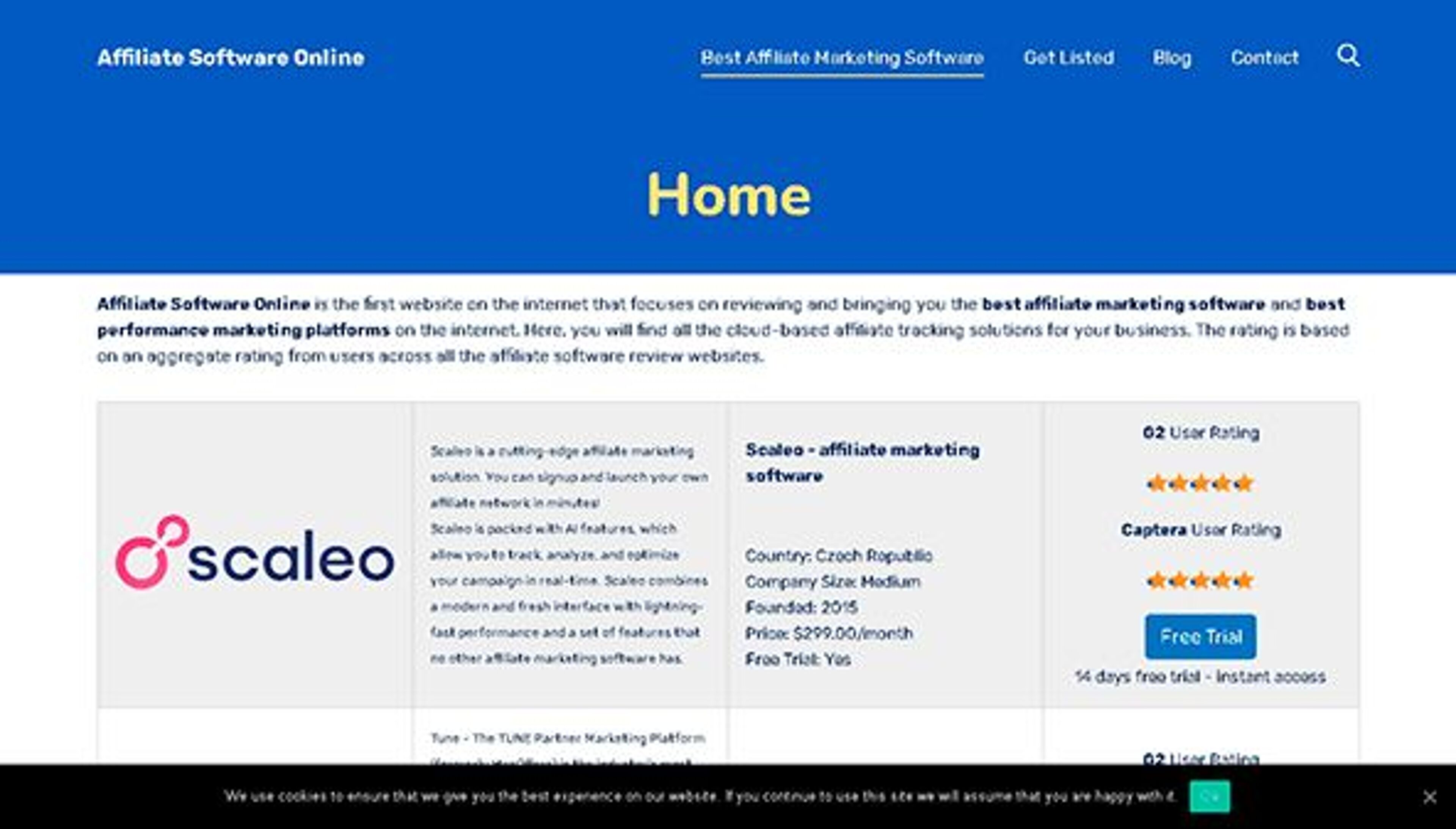 Affiliate-ohjelmisto verkossa (affiliatesoftwareonline.com)