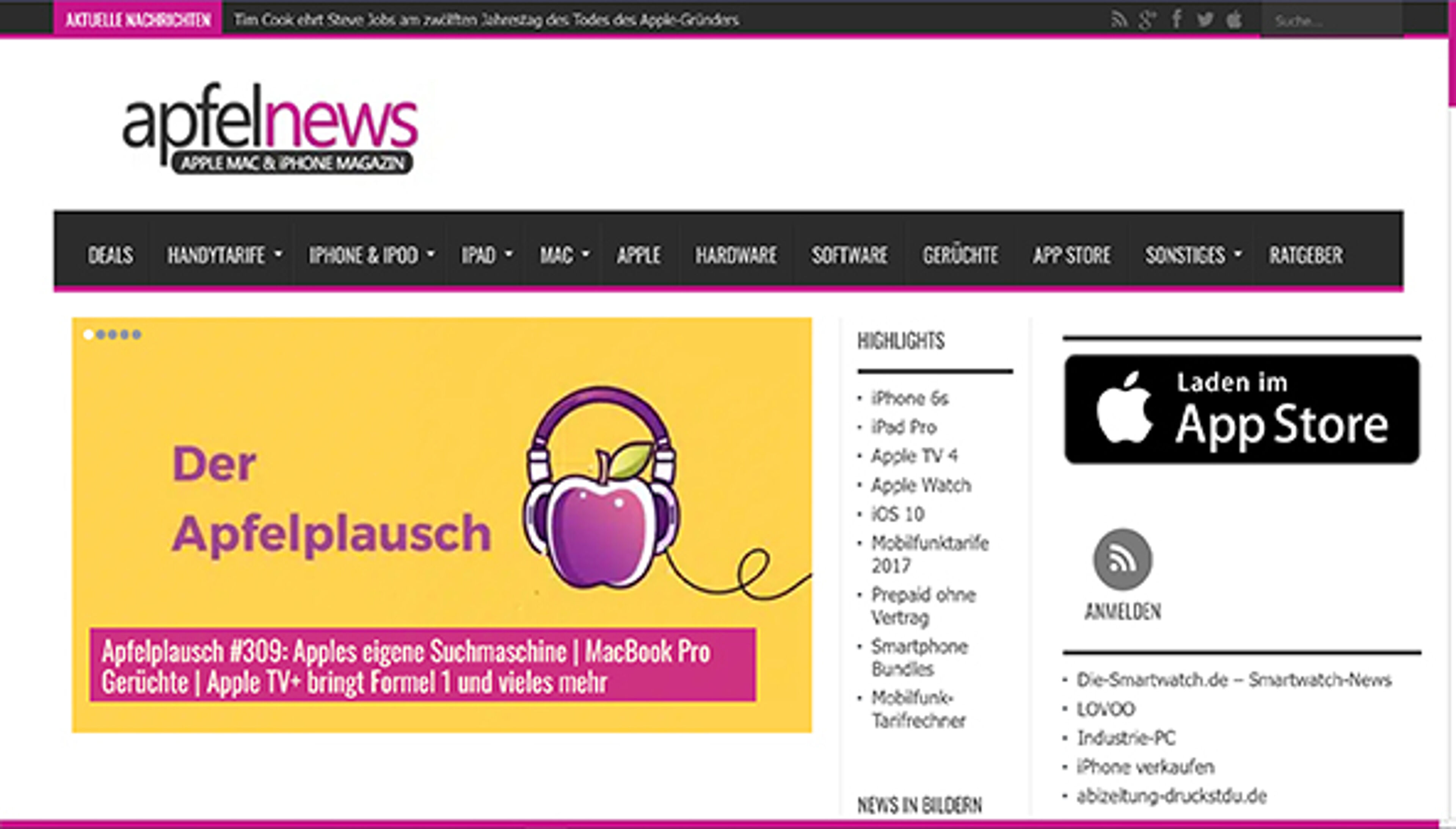 Яблочные новости (apfelnews.de)