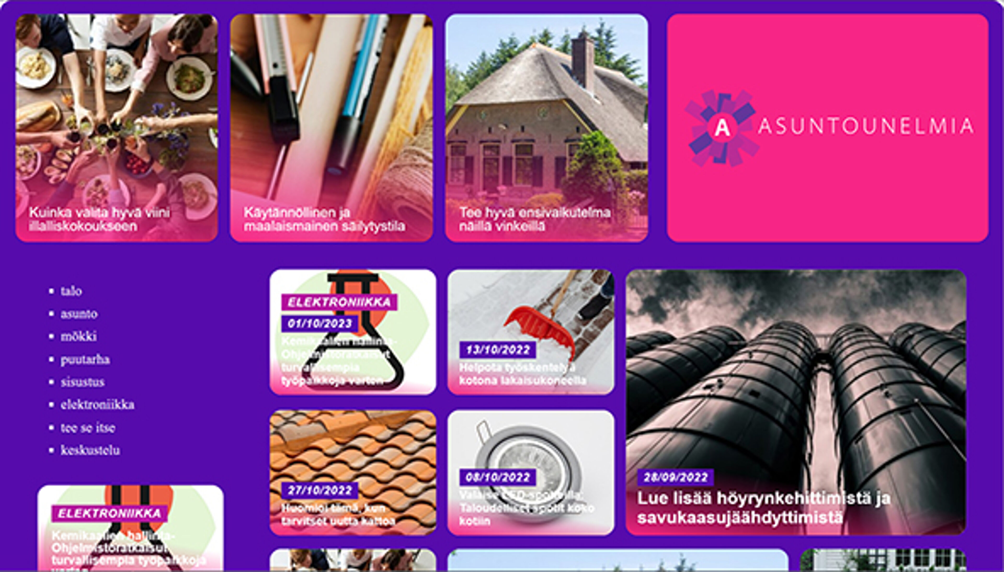 asuntounelmia.fi