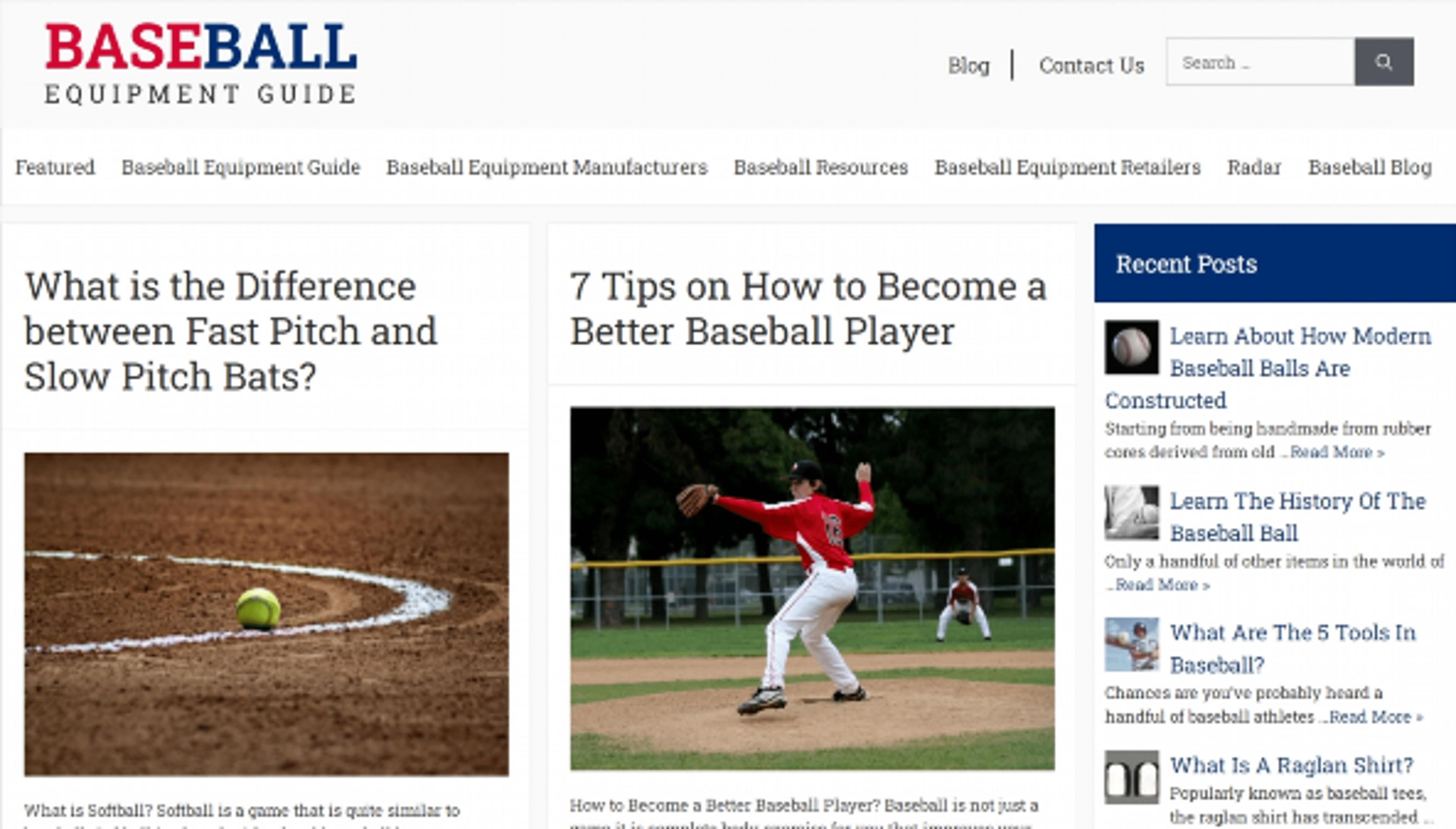 Руководство по экипировке для бейсбола (baseballequipmentguide.com)