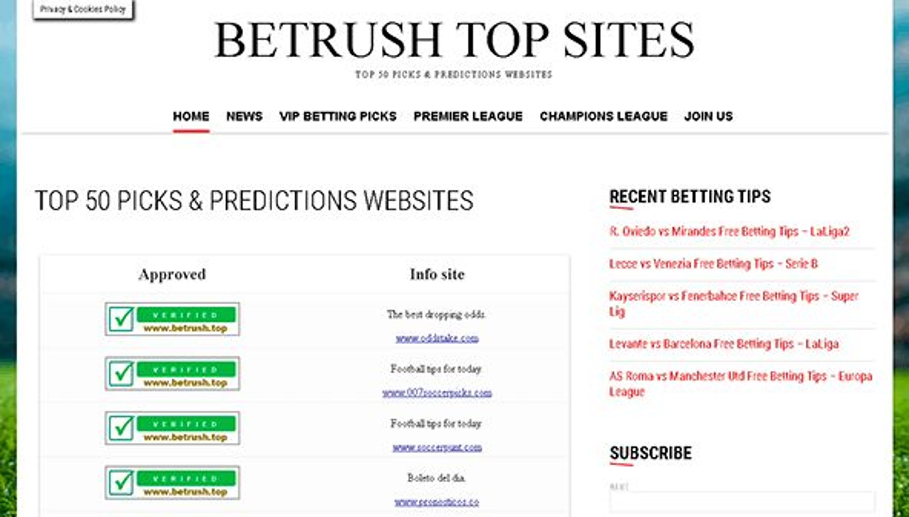 Topo do Betrush (betrush.top)