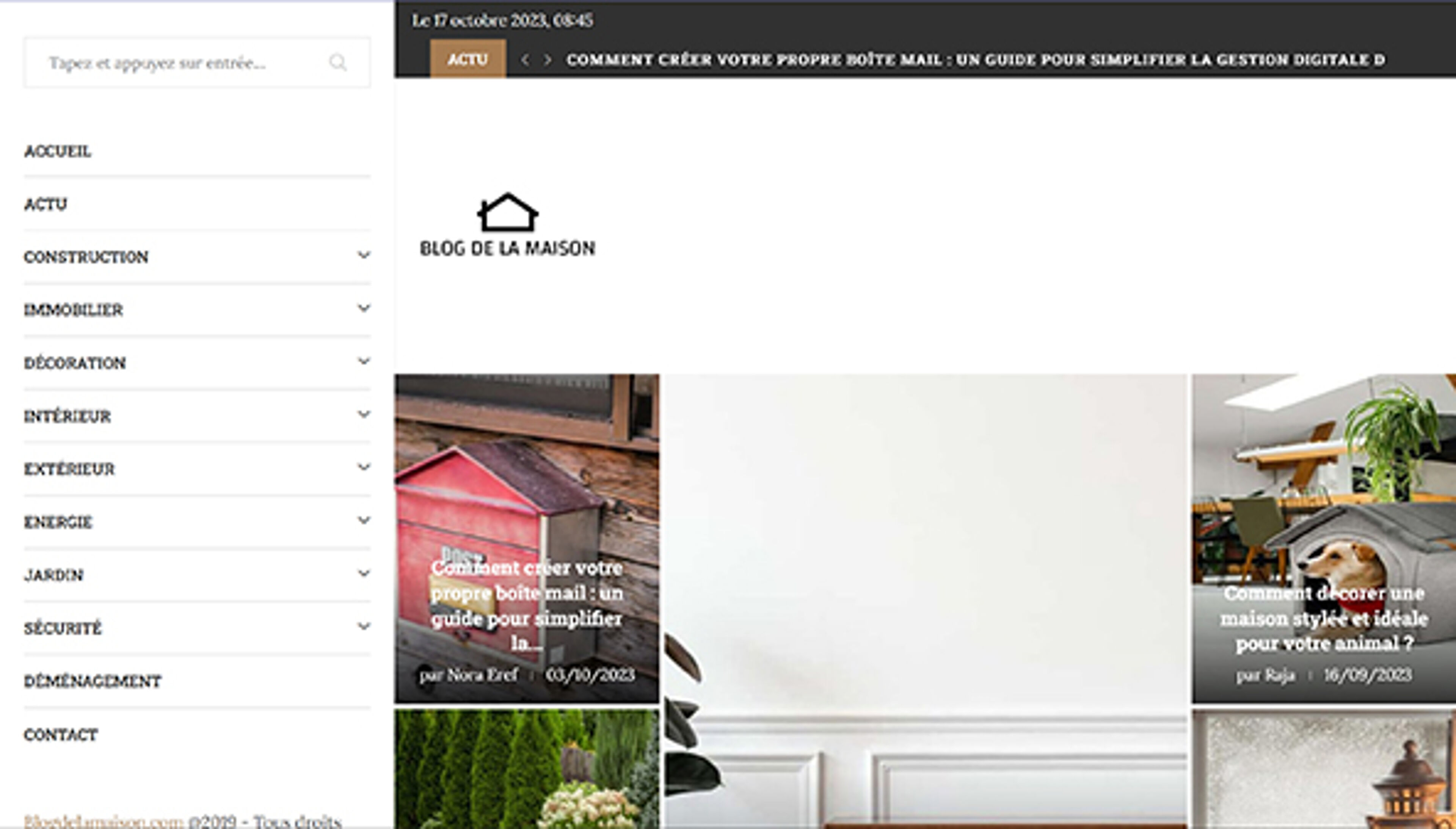 Домашний блог (blogdelamaison.com)