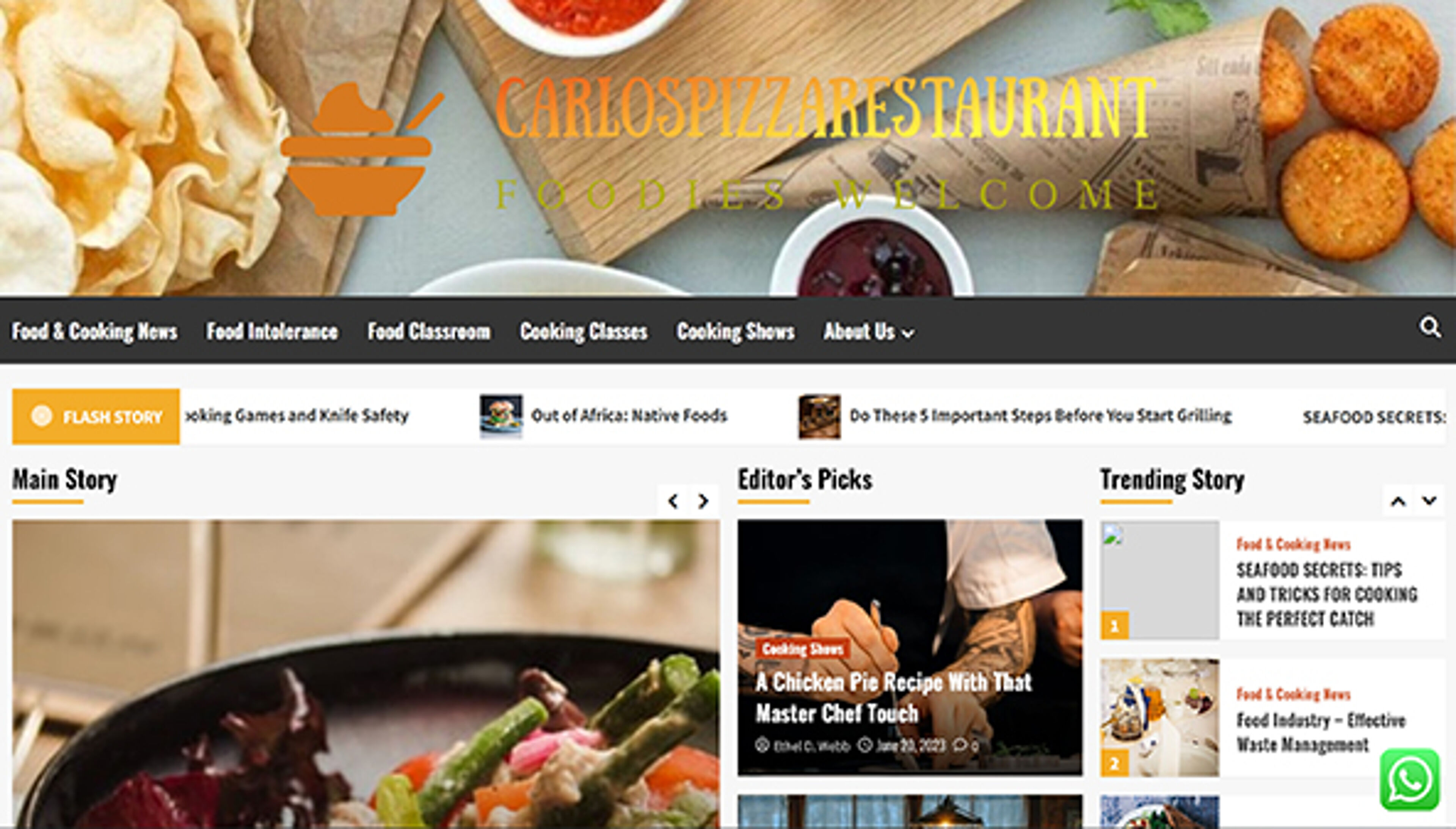 carlospizzarestaurant.com