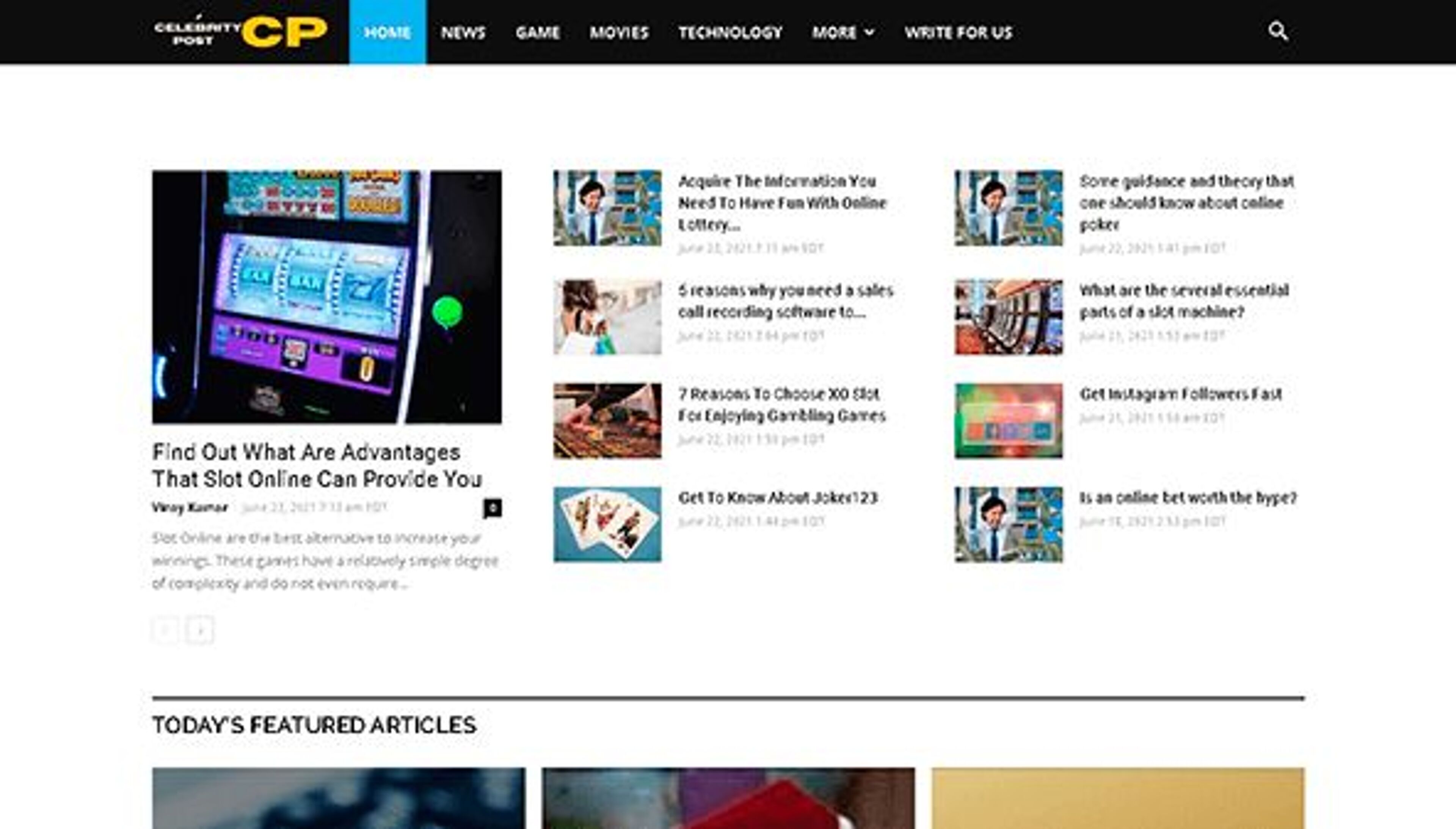 Puesto de los famosos (celebritypost.net)