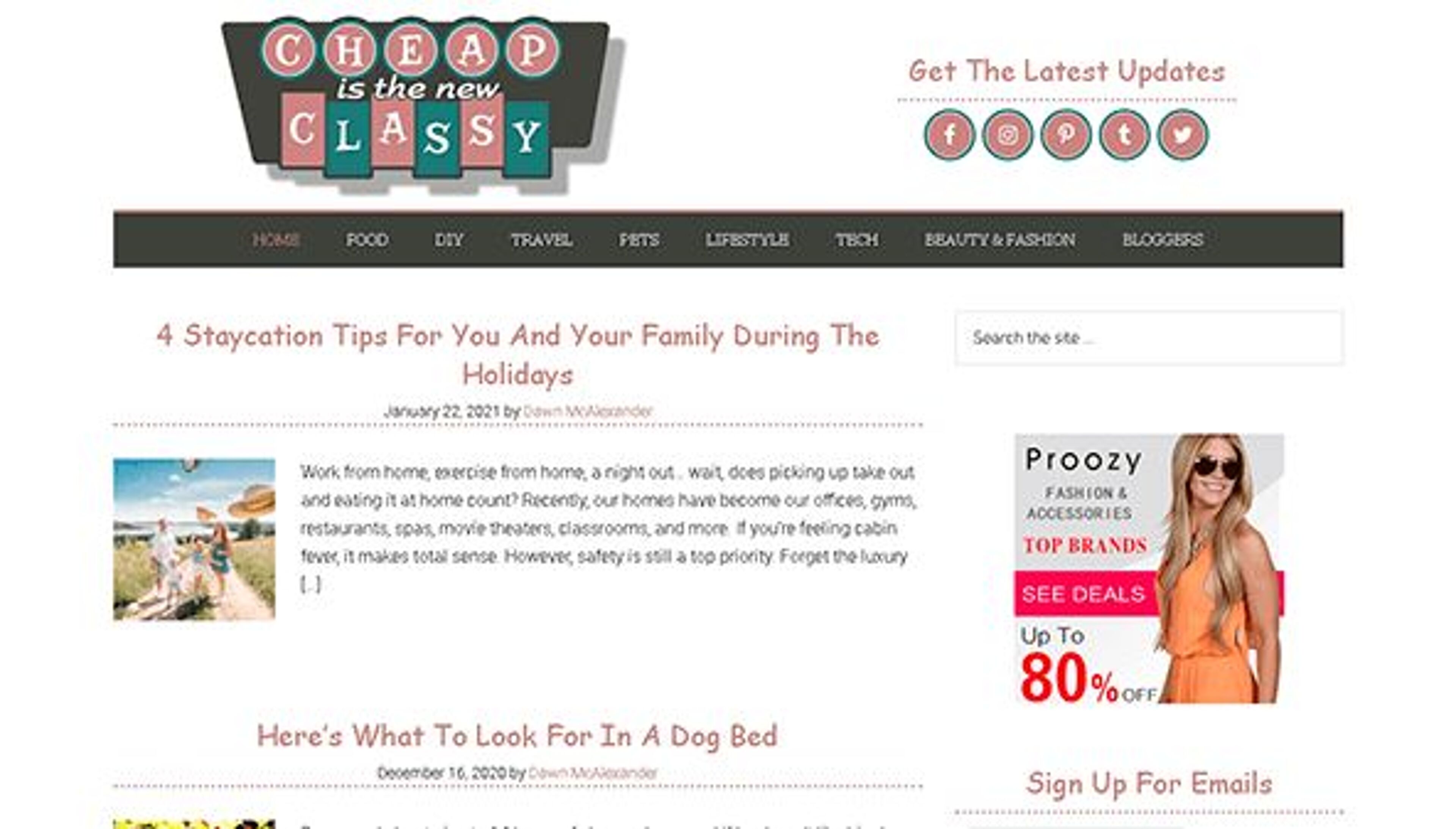 Barato é a nova classe (cheapisthenewclassy.com)