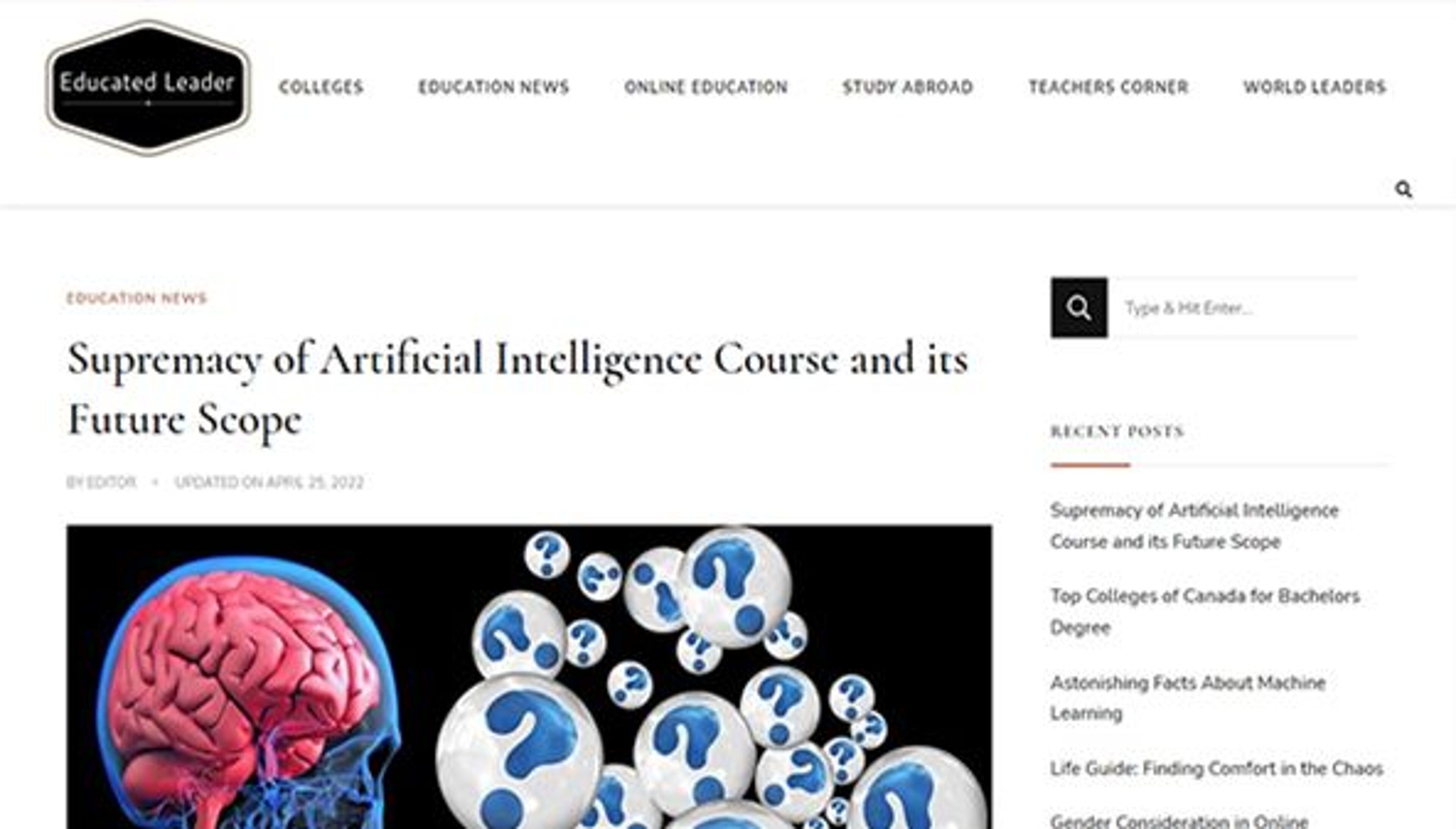 Utdannet leder (educatedleader.com)