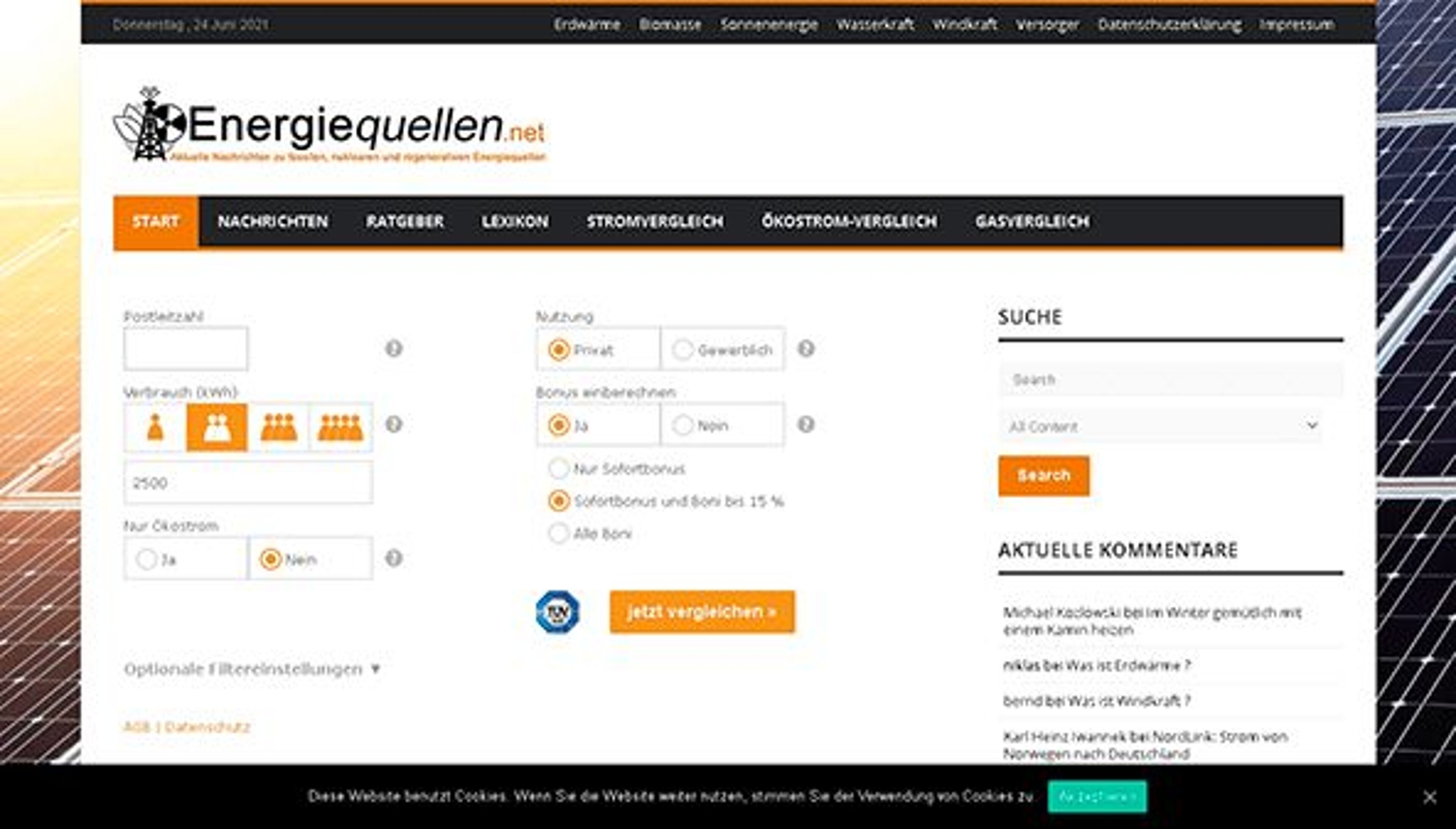 Источники энергии (energiequellen.net)