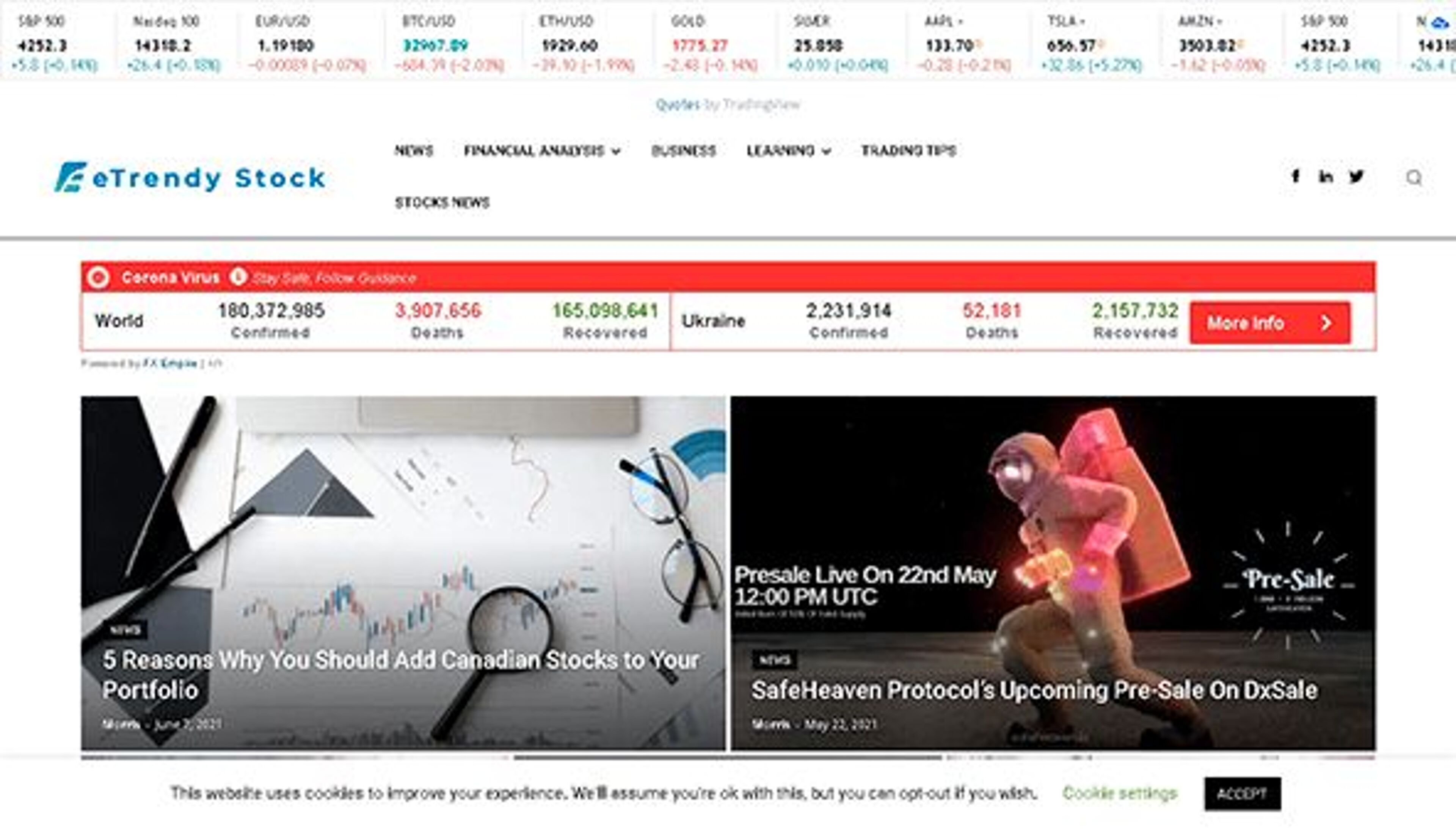 Этрендовые акции (etrendystock.com)