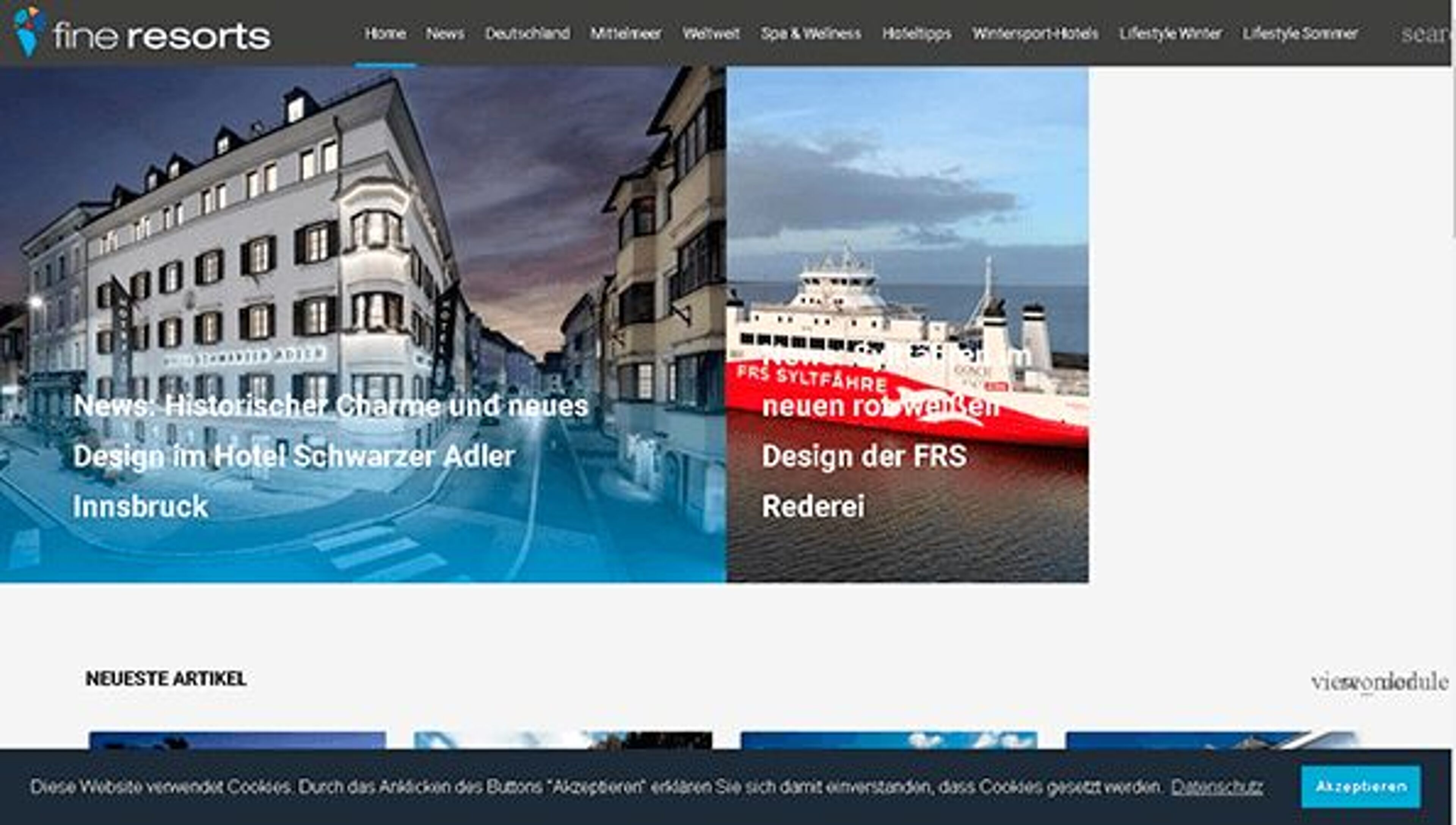 Fina semesterorter (fine-resorts.de)