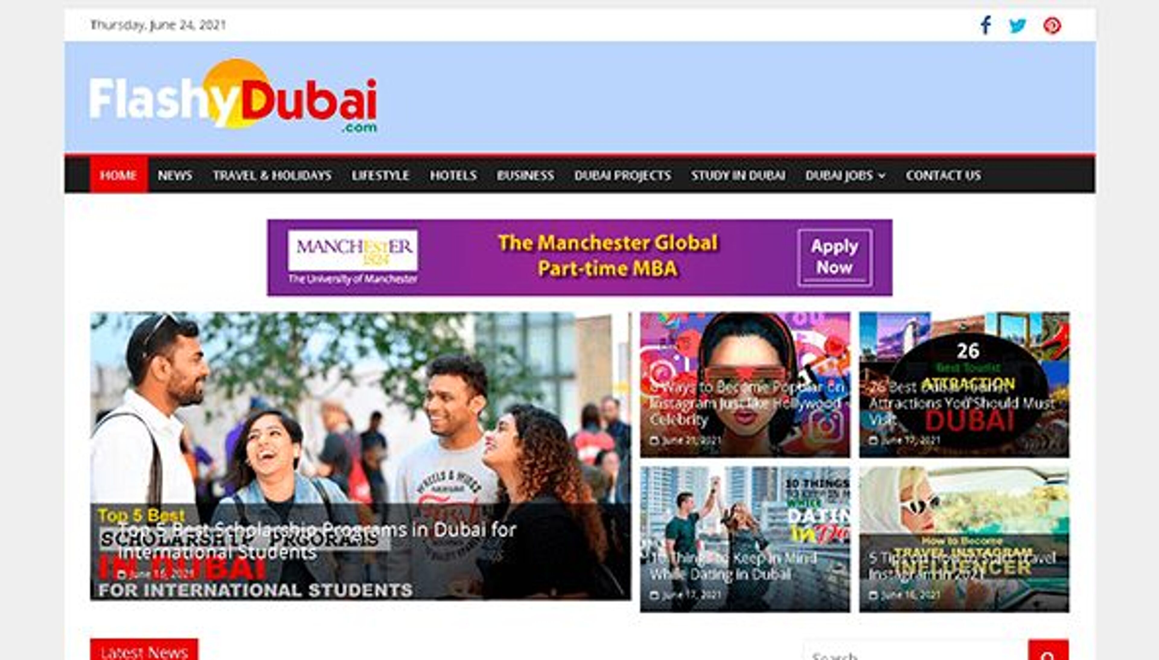 مبهرج دبي (flashydubai.com)