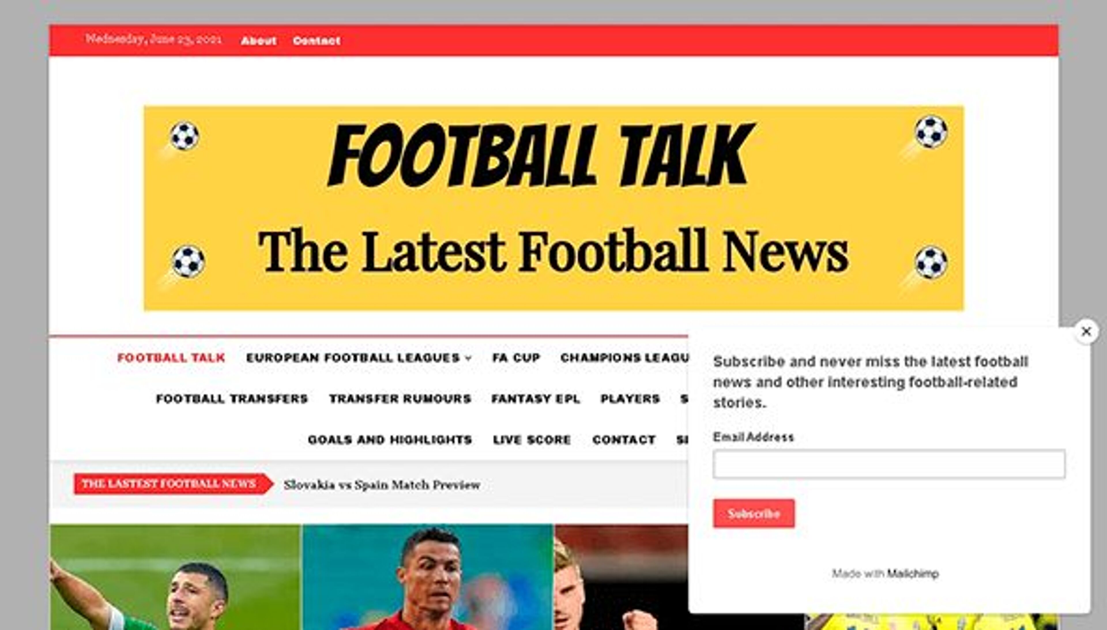 حديث كرة القدم (footballtalk.org)