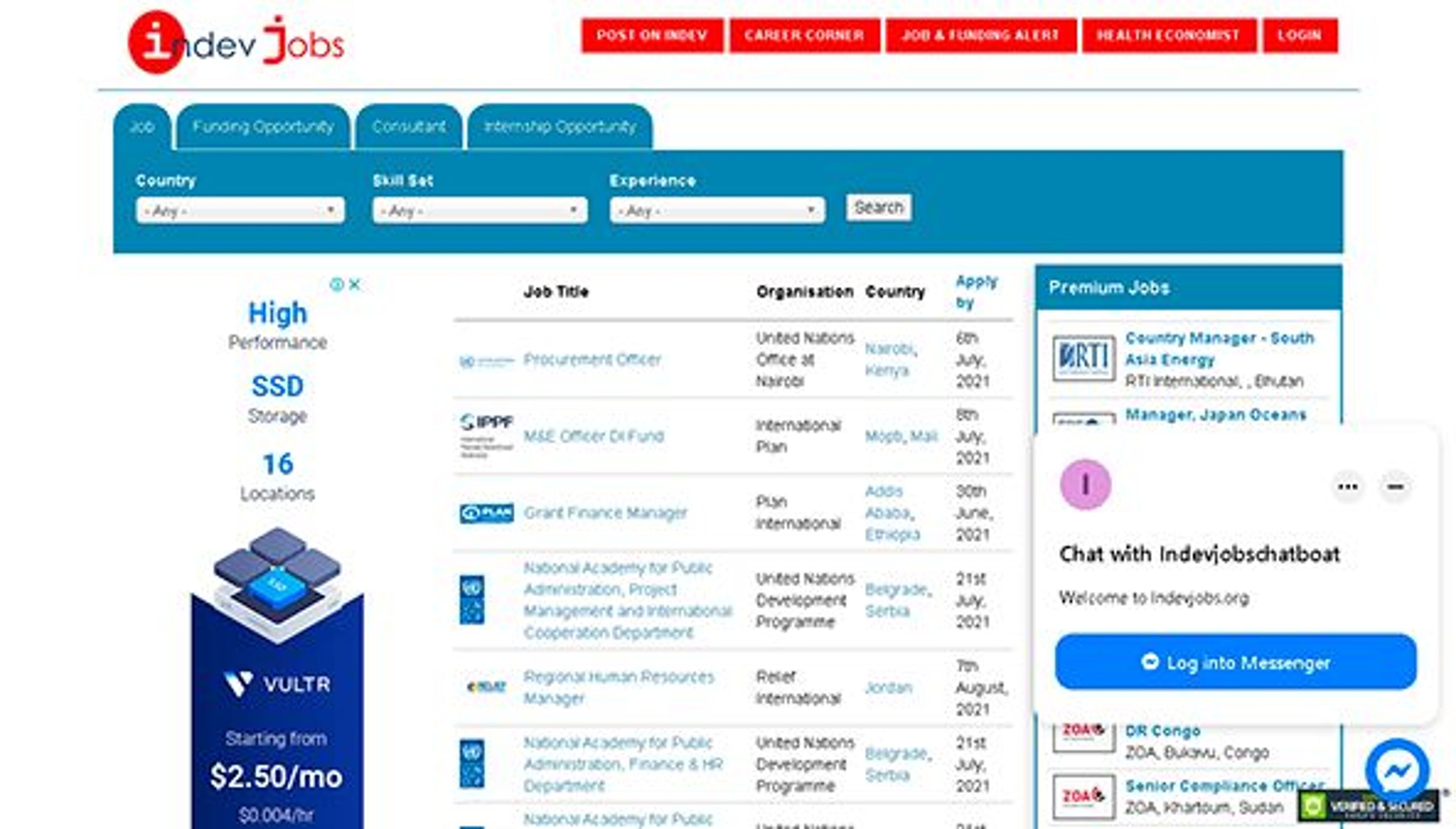 A dev munkahelyeken (indevjobs.org)