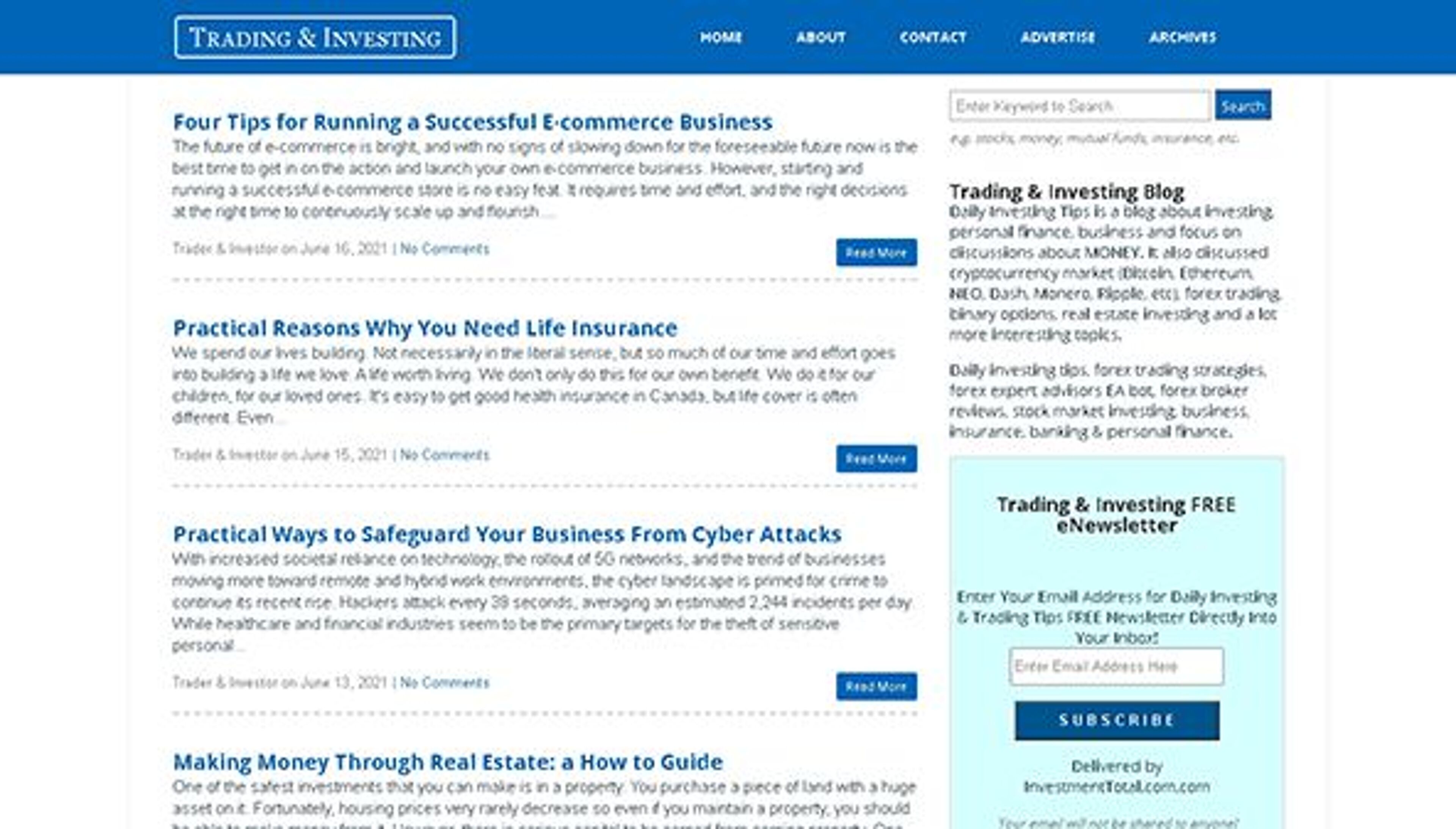 Totale degli investimenti (investmenttotal.com)