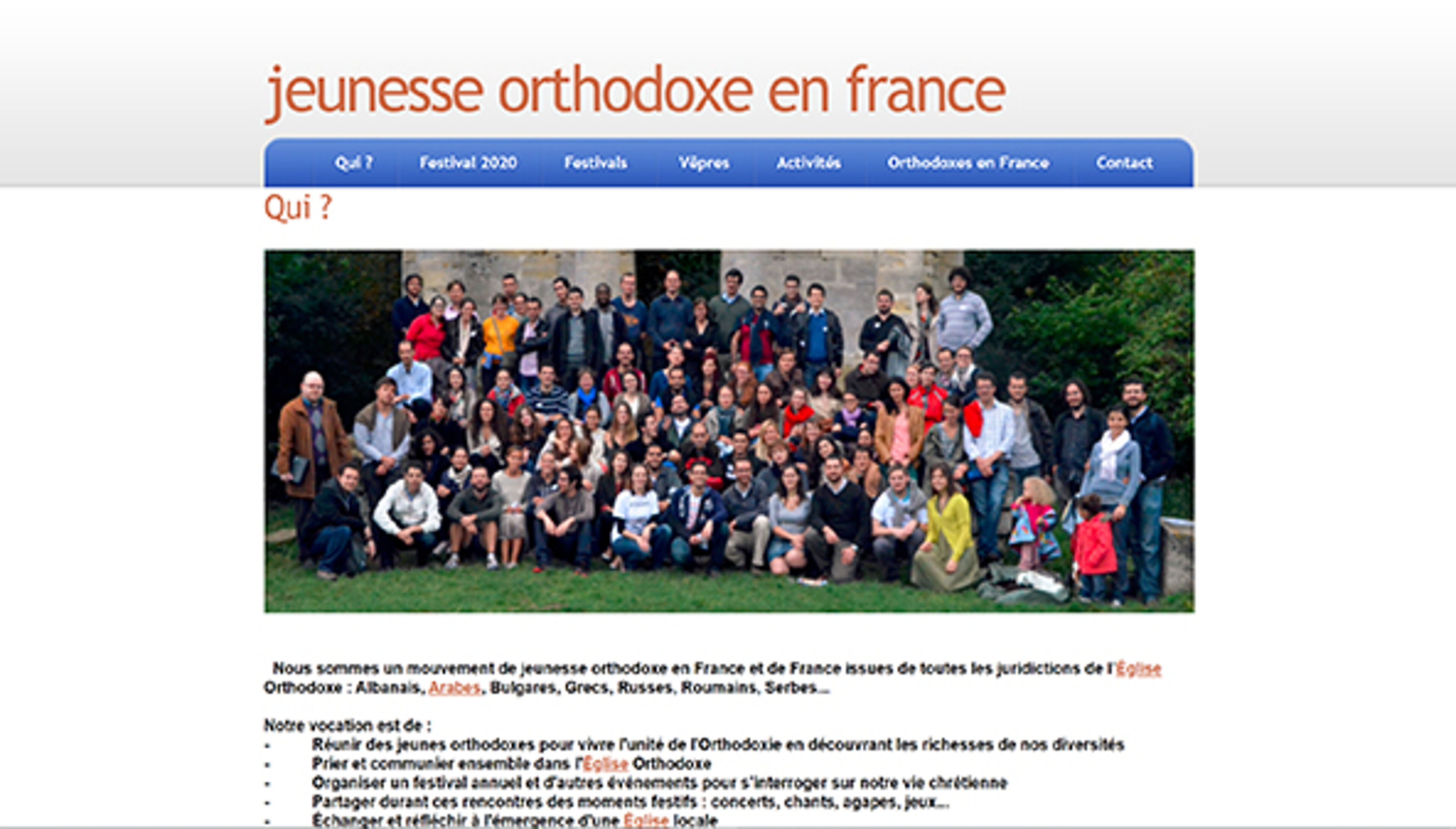 الشباب الأرثوذكسي في فرنسا (jeunesseorthodoxe.fr)
