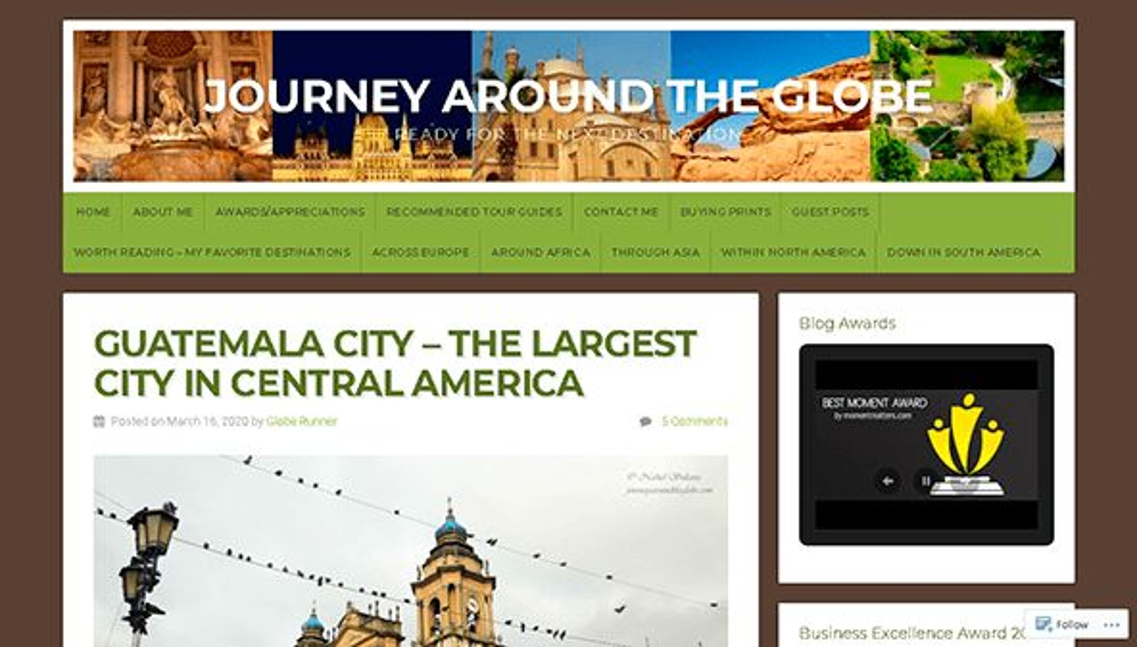 Viagem ao redor do mundo (journeyaroundtheglobe.com)