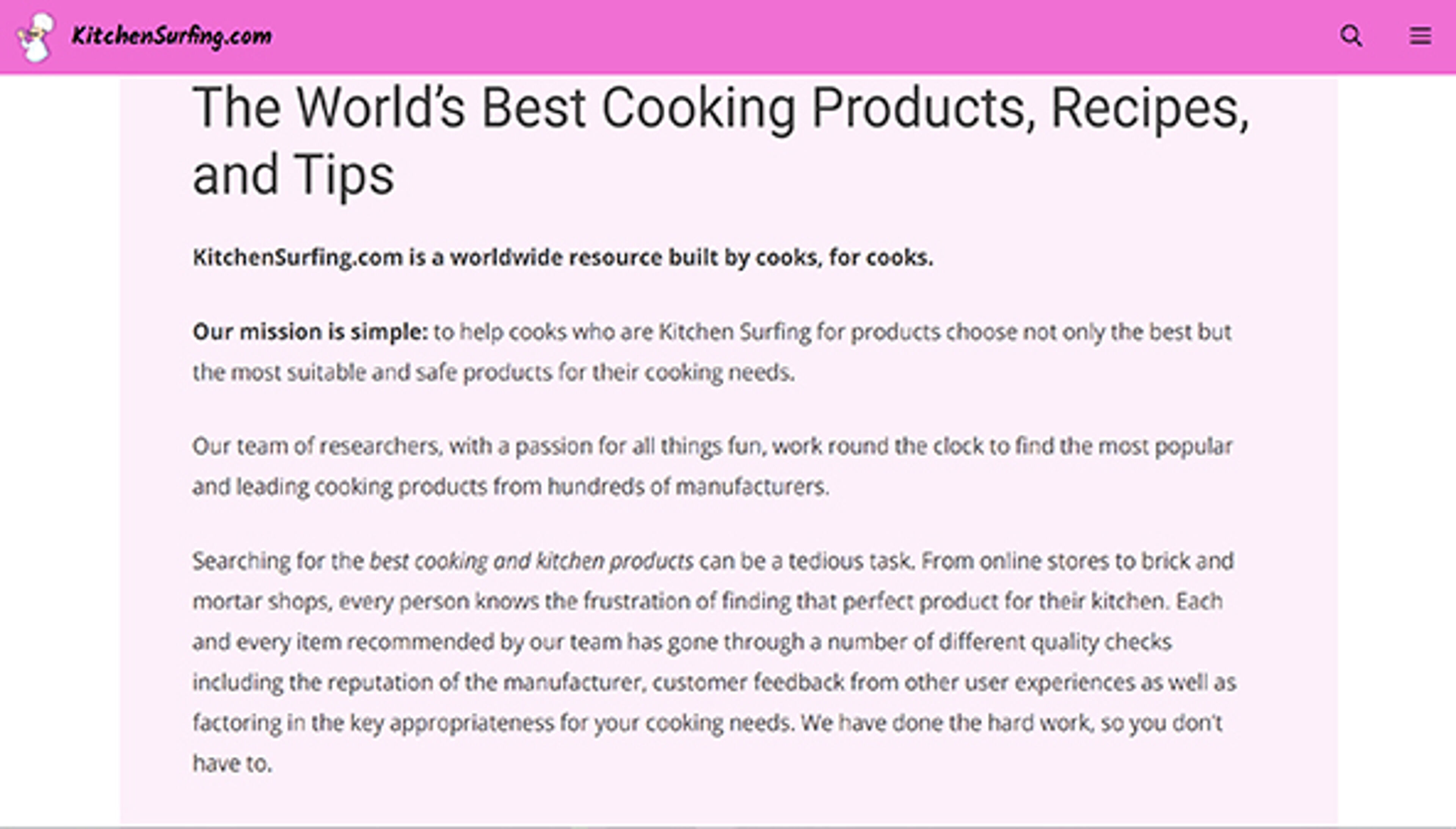 Kitchen surfing (kitchensurfing.com)