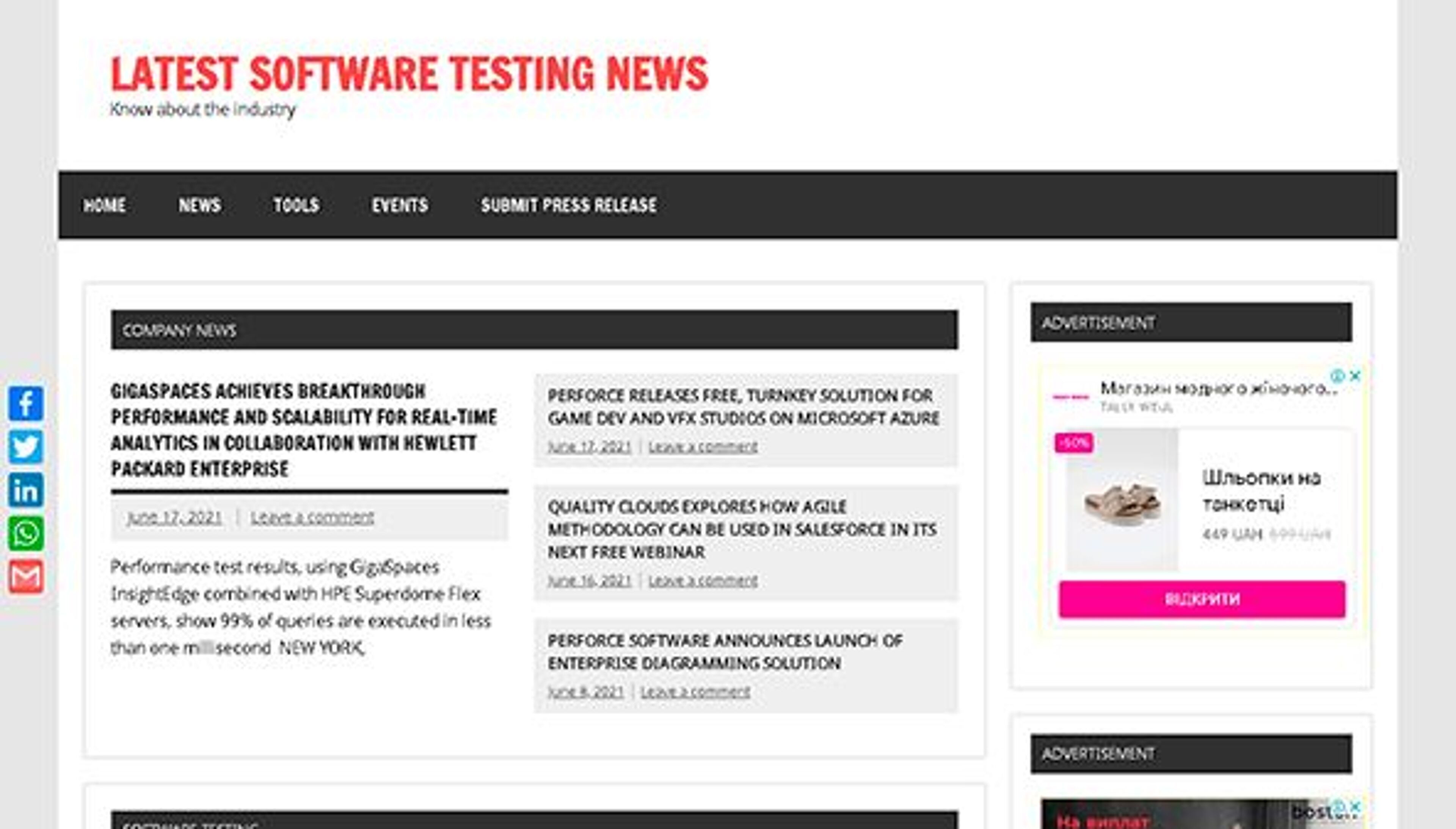 Legfrissebb szoftvertesztelési hírek (latestsoftwaretestingnews.com)