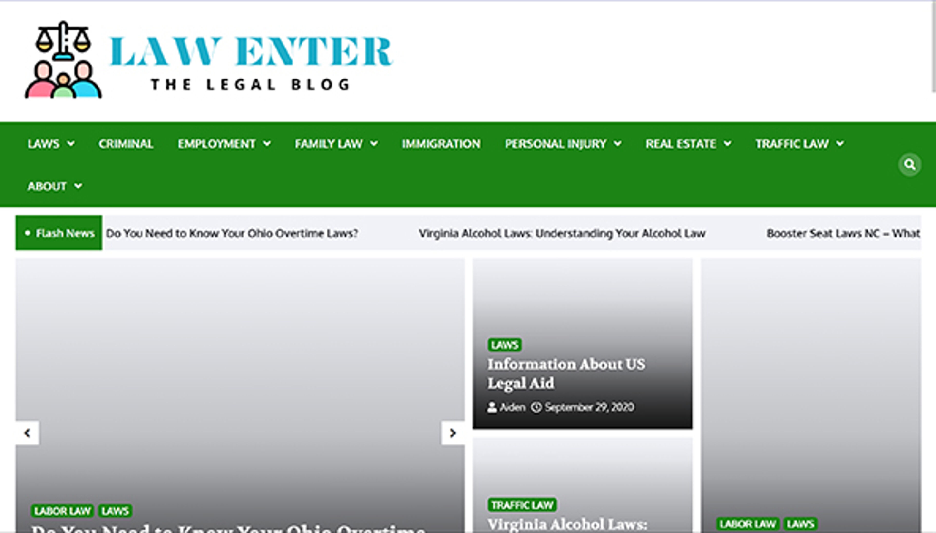 دخول القانون (lawenter.com)