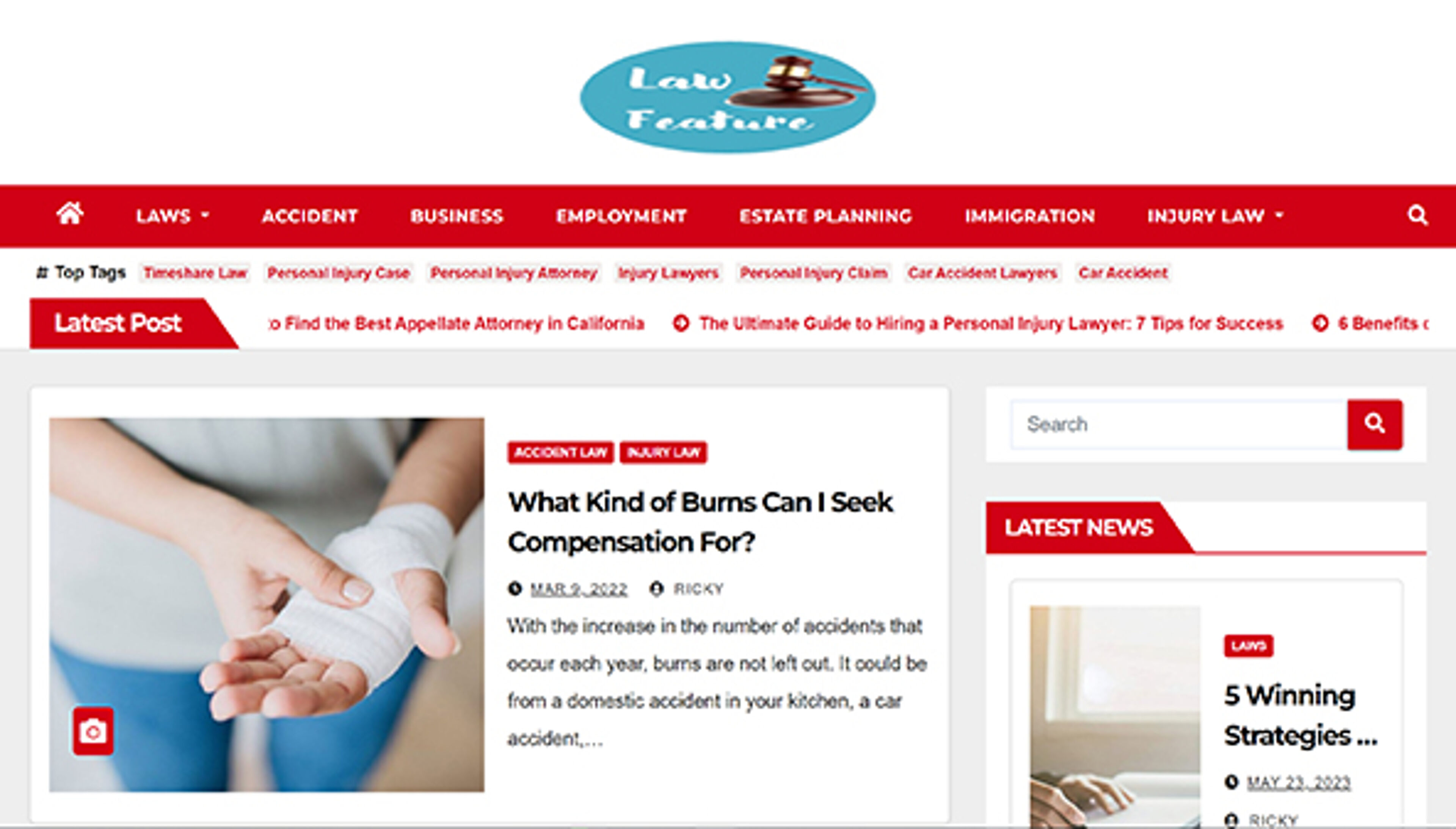 Lain piirre (lawfeature.com)