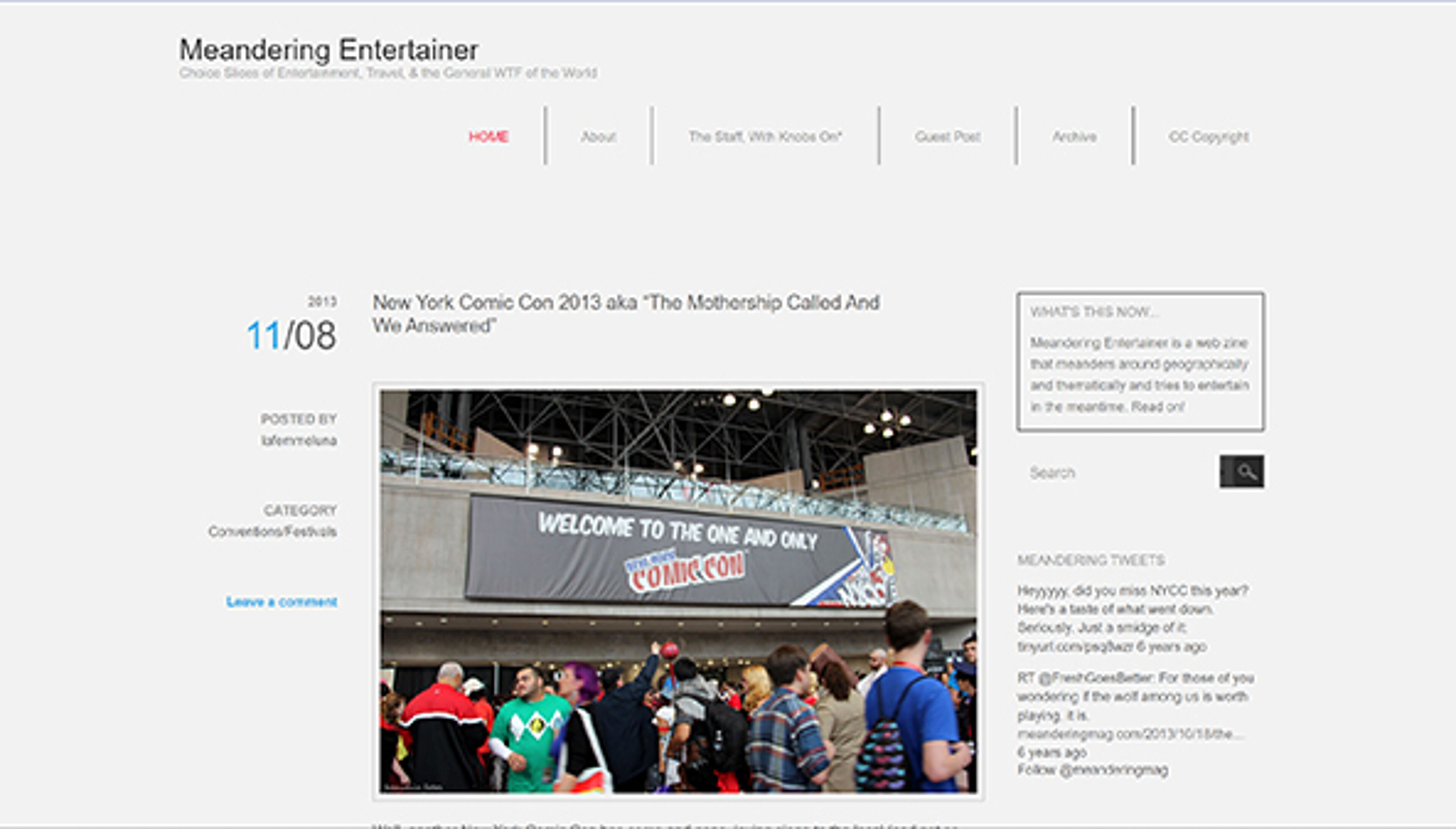 Slynget entertainer (meanderingentertainer.com)