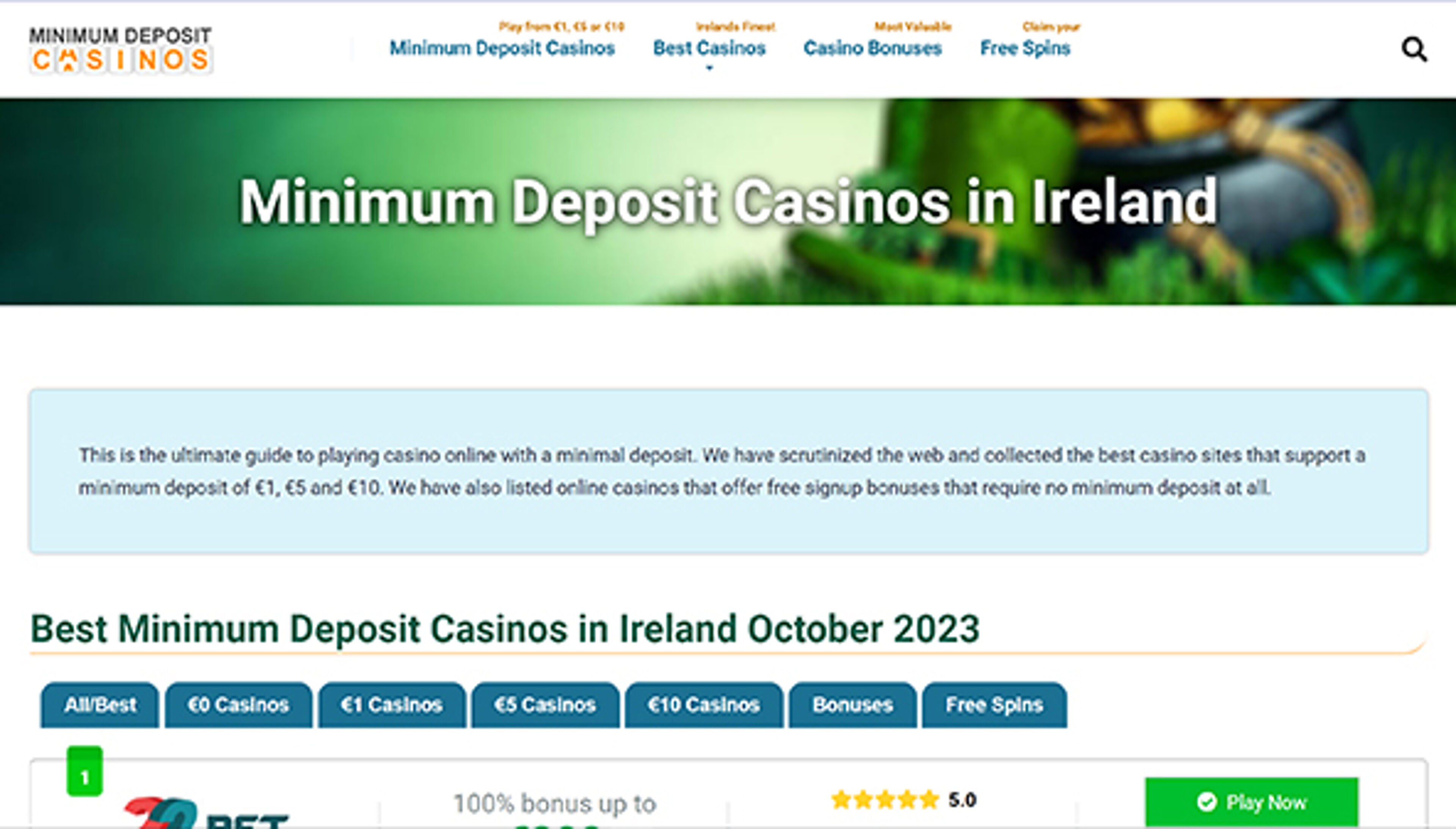minimumdepositcasinos.ie