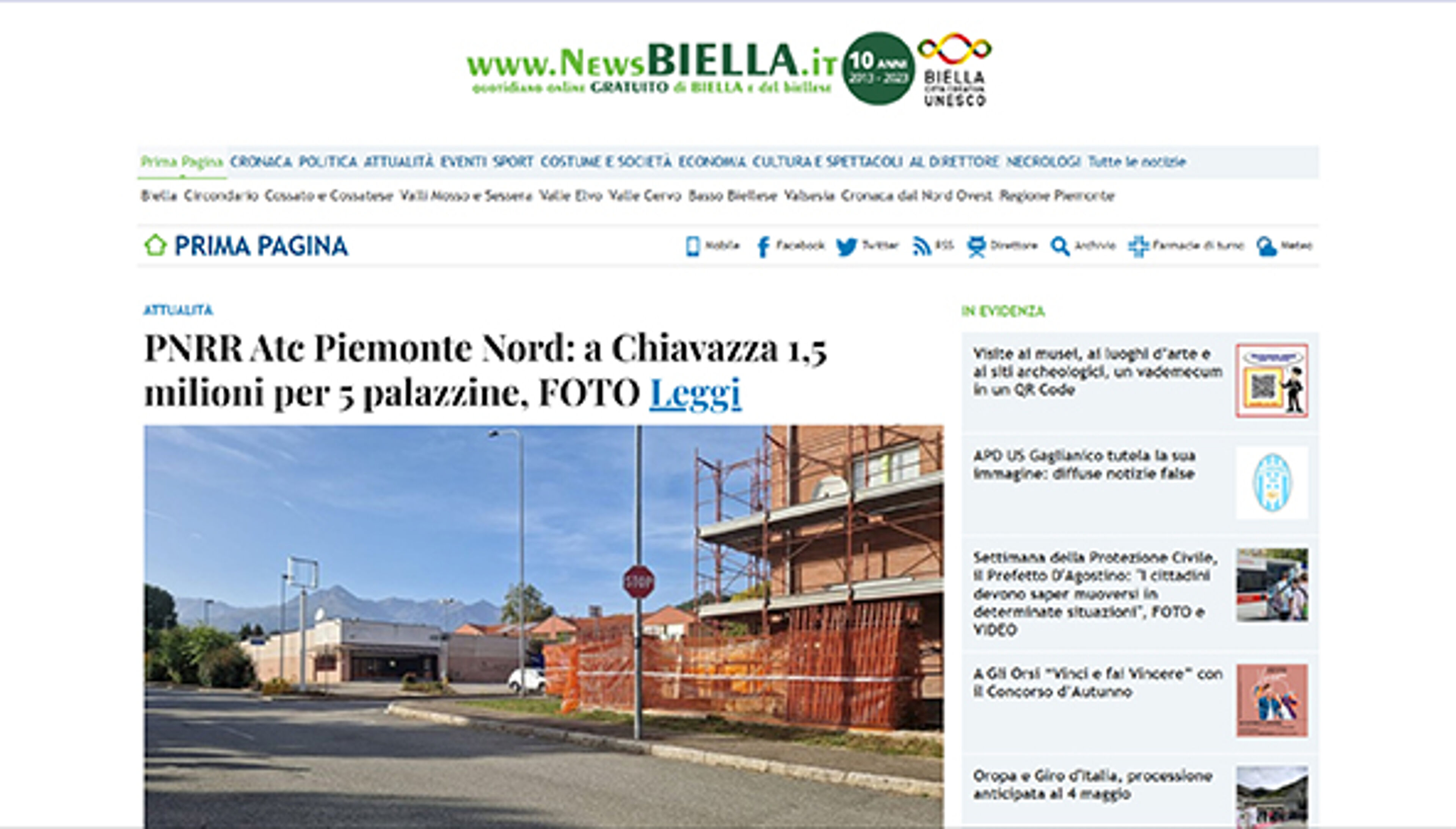 Notícias Biella (newsbiella.it)