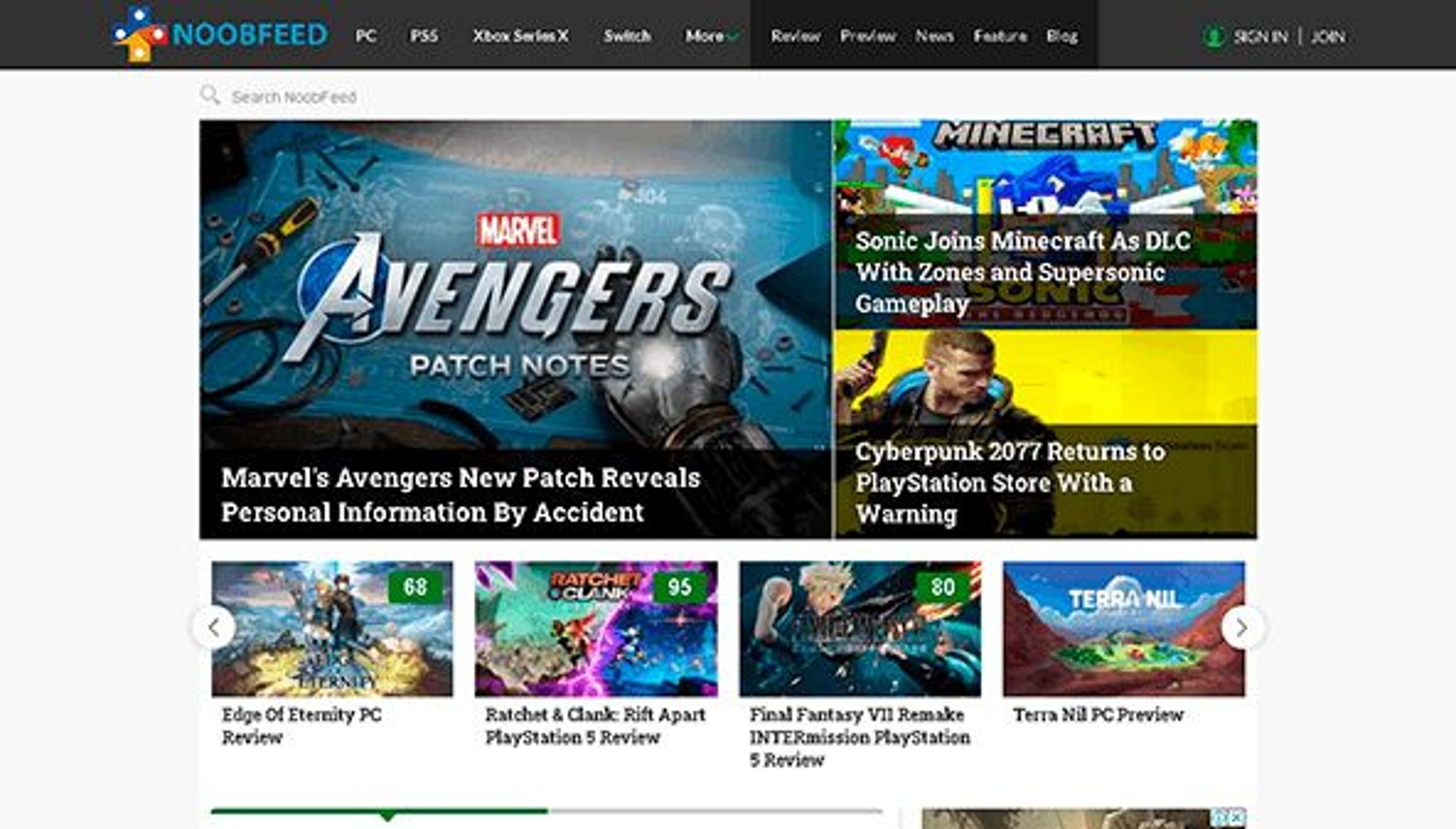 Корм для новичков (noobfeed.com)