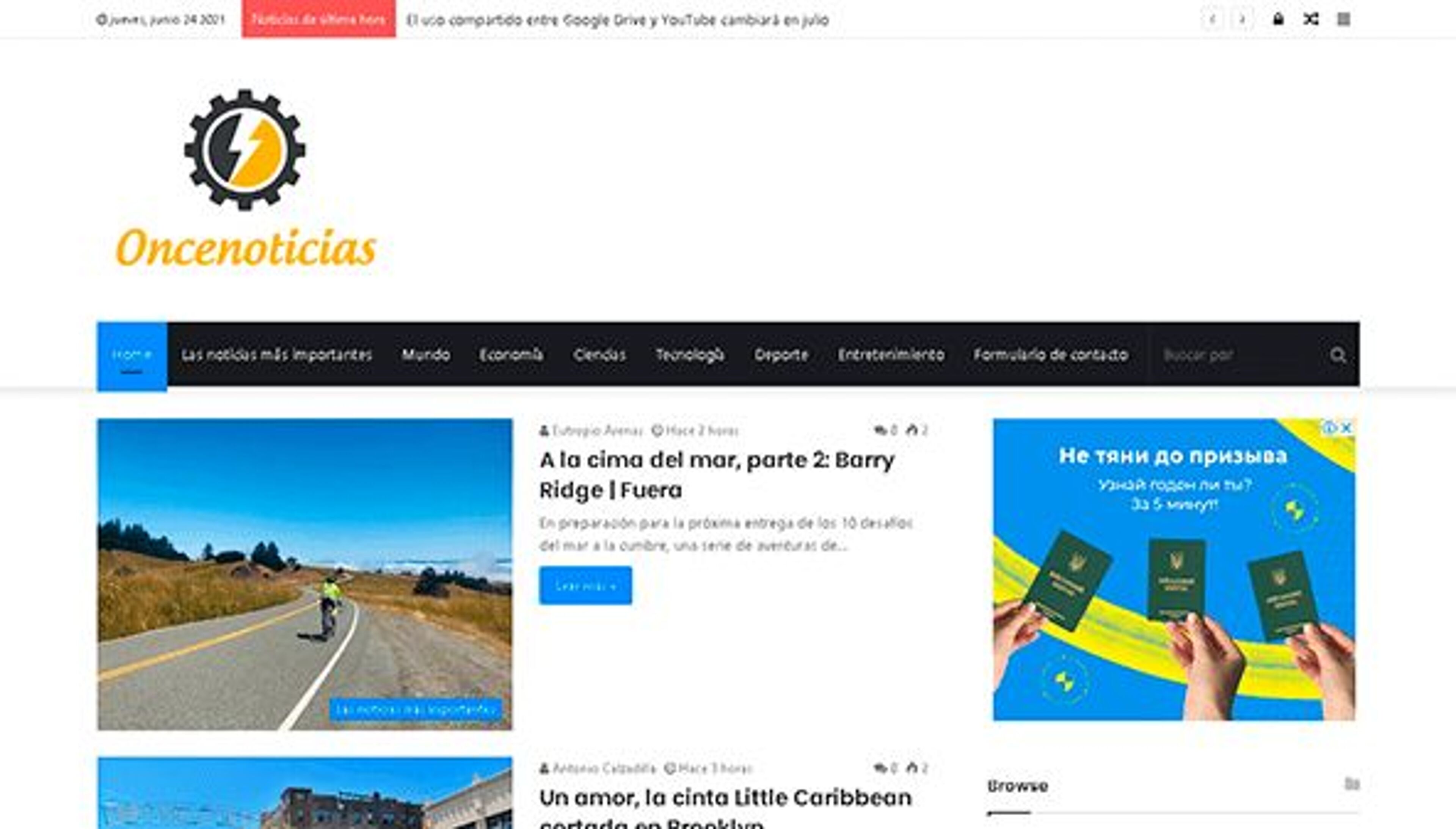 Undici Notizie (oncenoticias.cr)