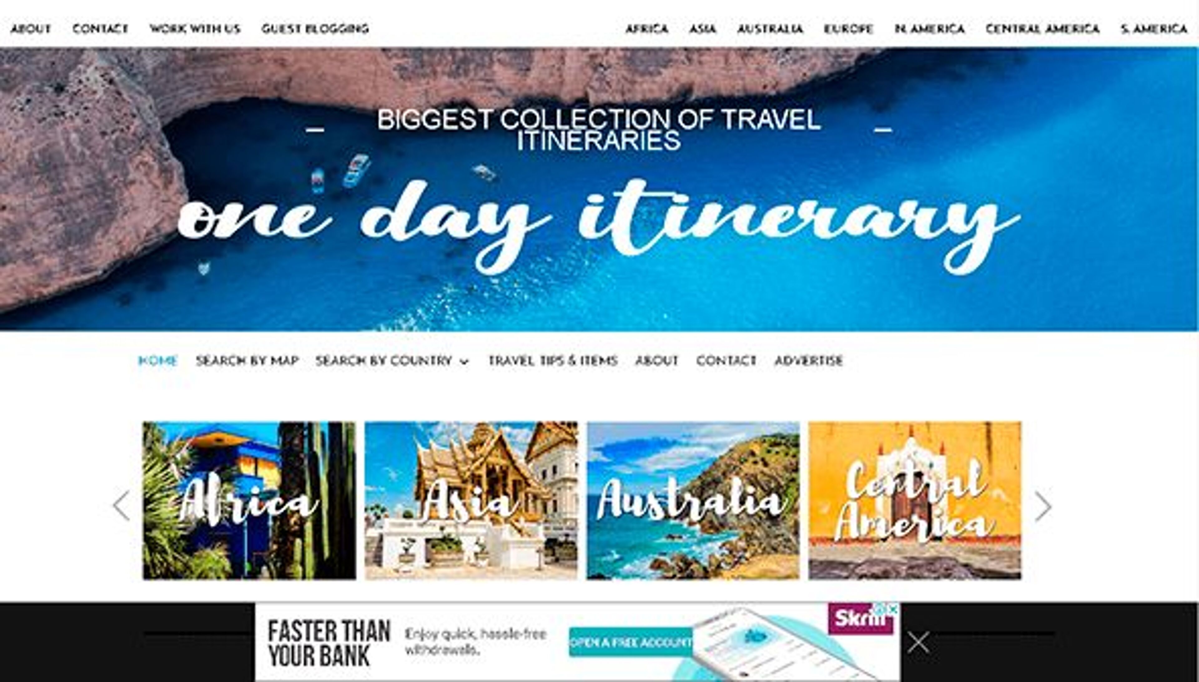 Itinerário de um dia (onedayitinerary.com)