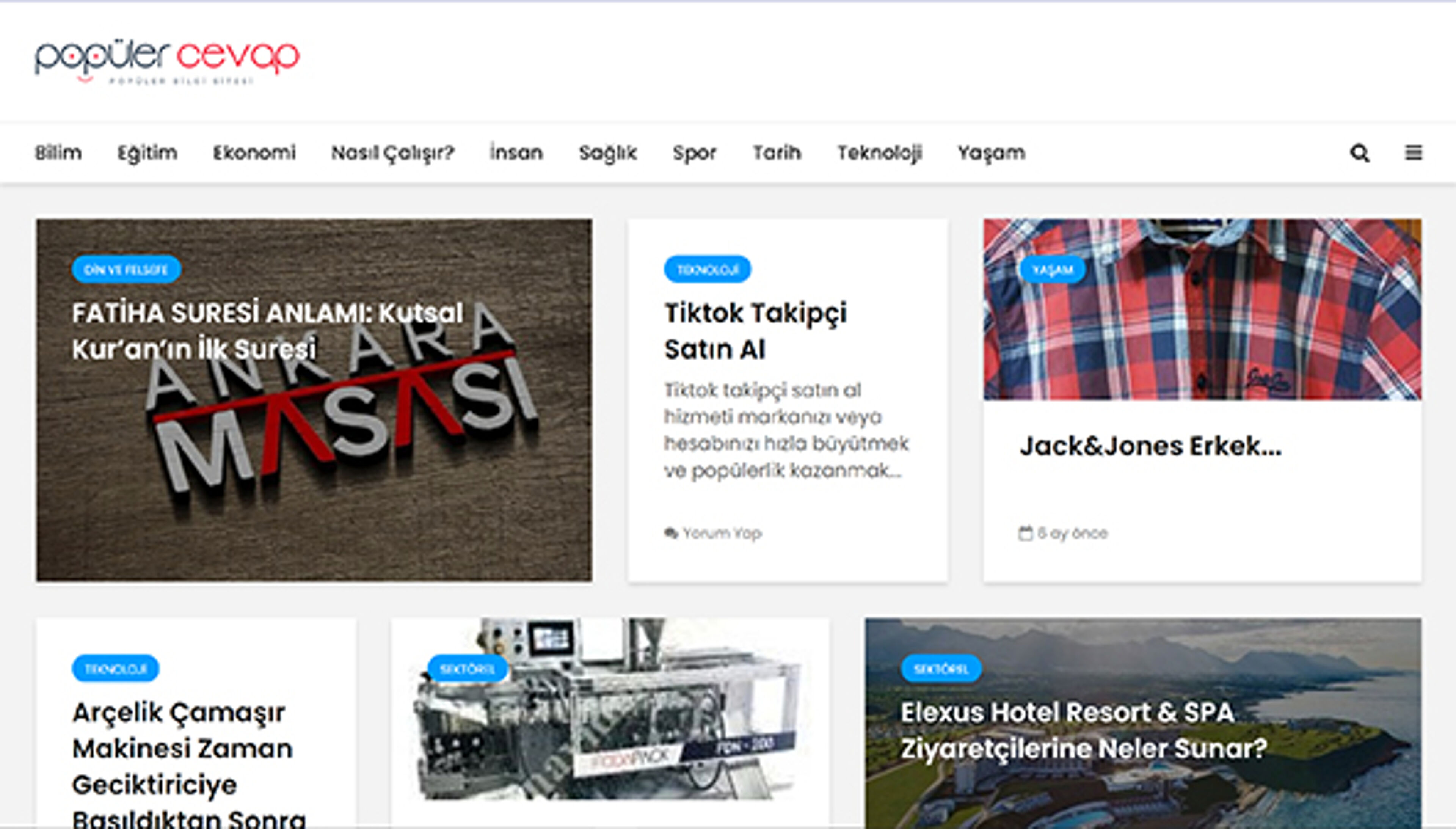 Popular answer (populercevap.com)