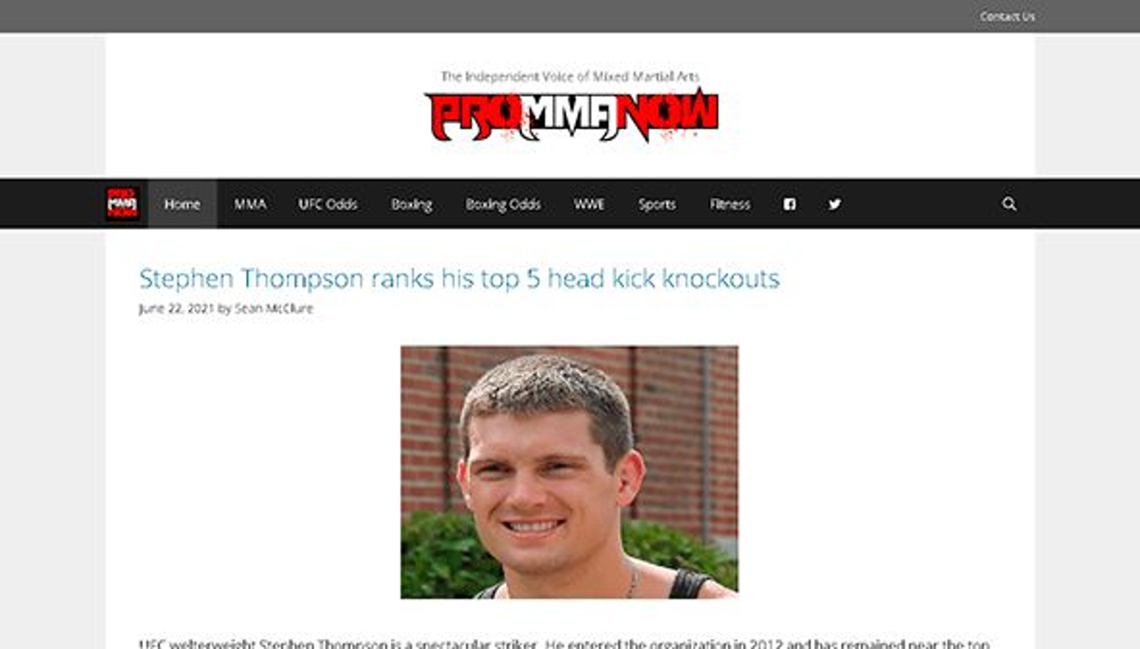 Pro MMA maintenant (prommanow.com)