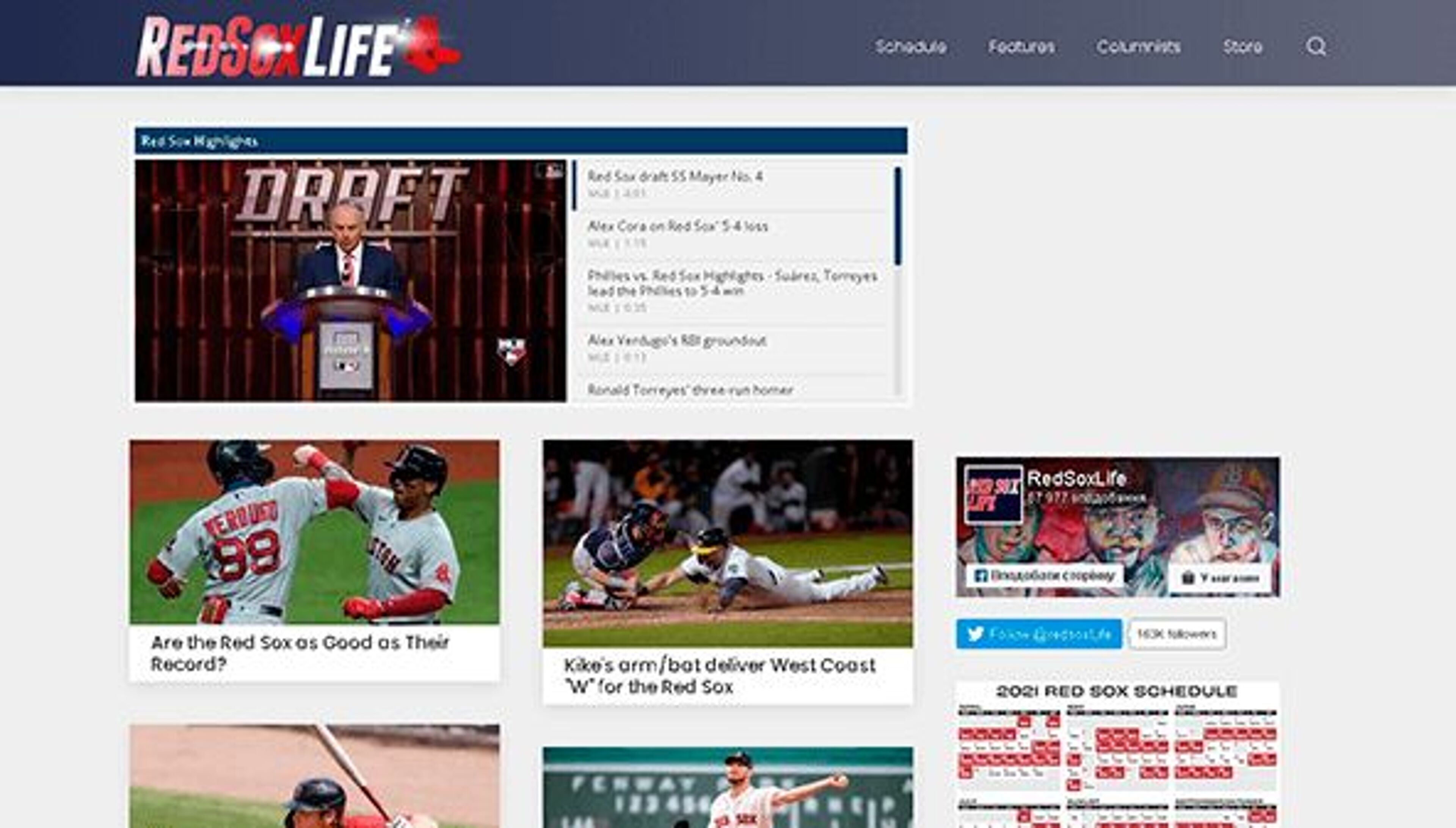 Vita dei Red Sox (redsoxlife.com)