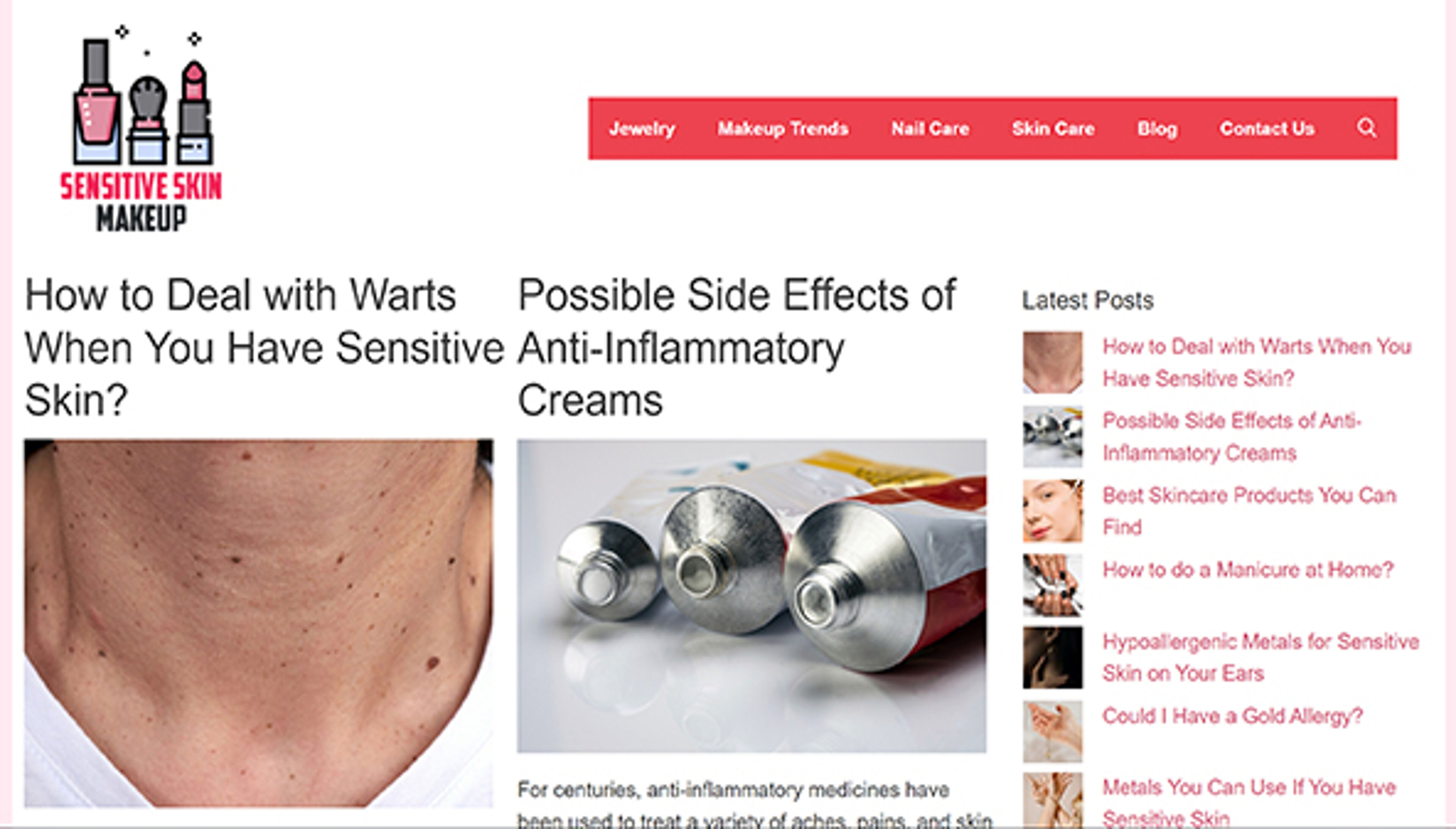 مكياج البشرة الحساسة (sensitiveskinmakeup.com)