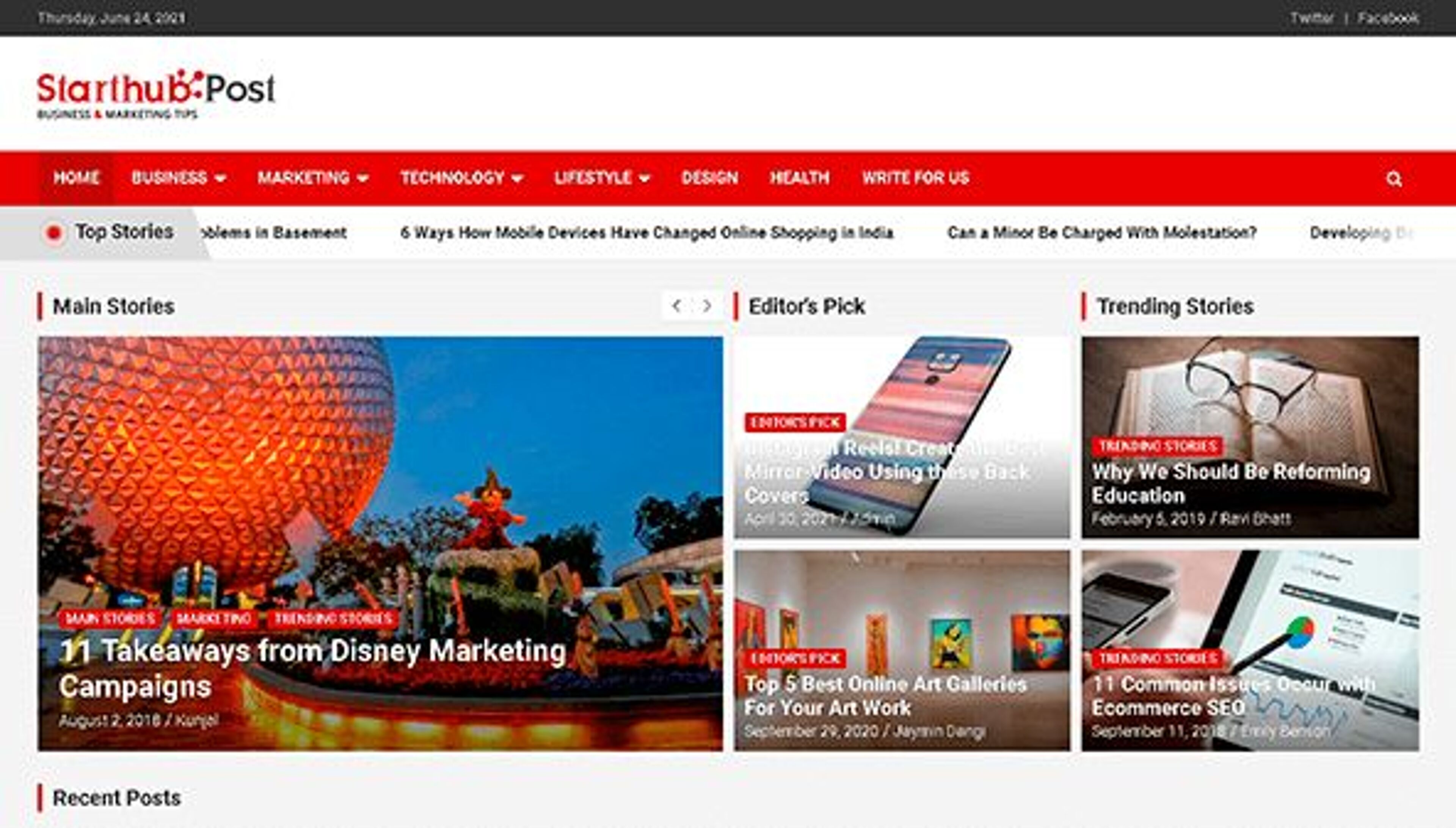 Starthub inlägg (starthubpost.com)