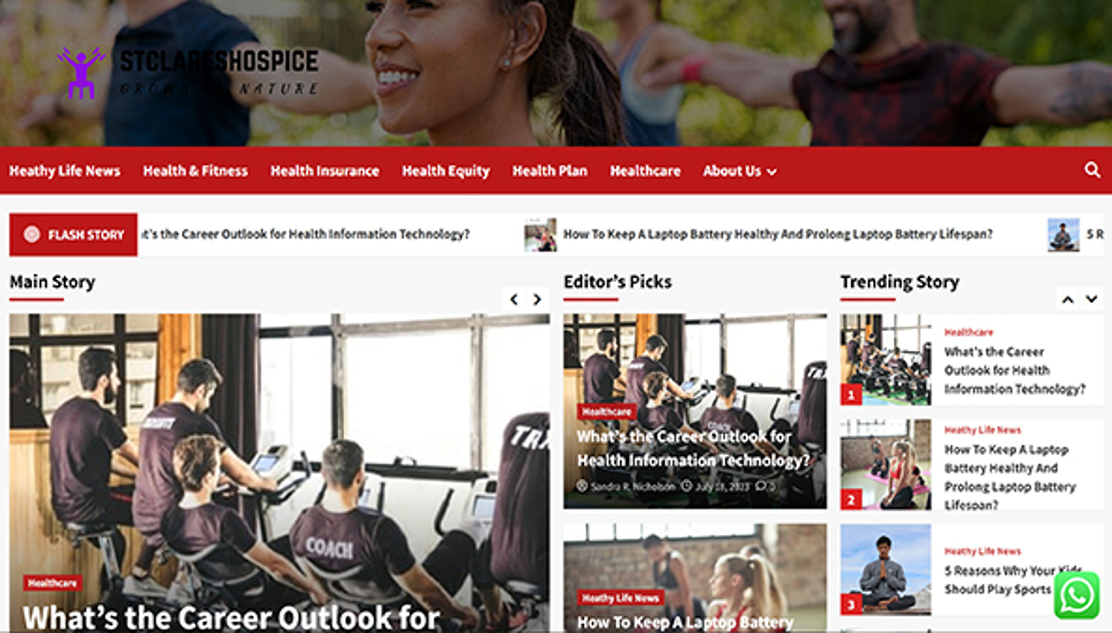 stclareshospice.co.uk