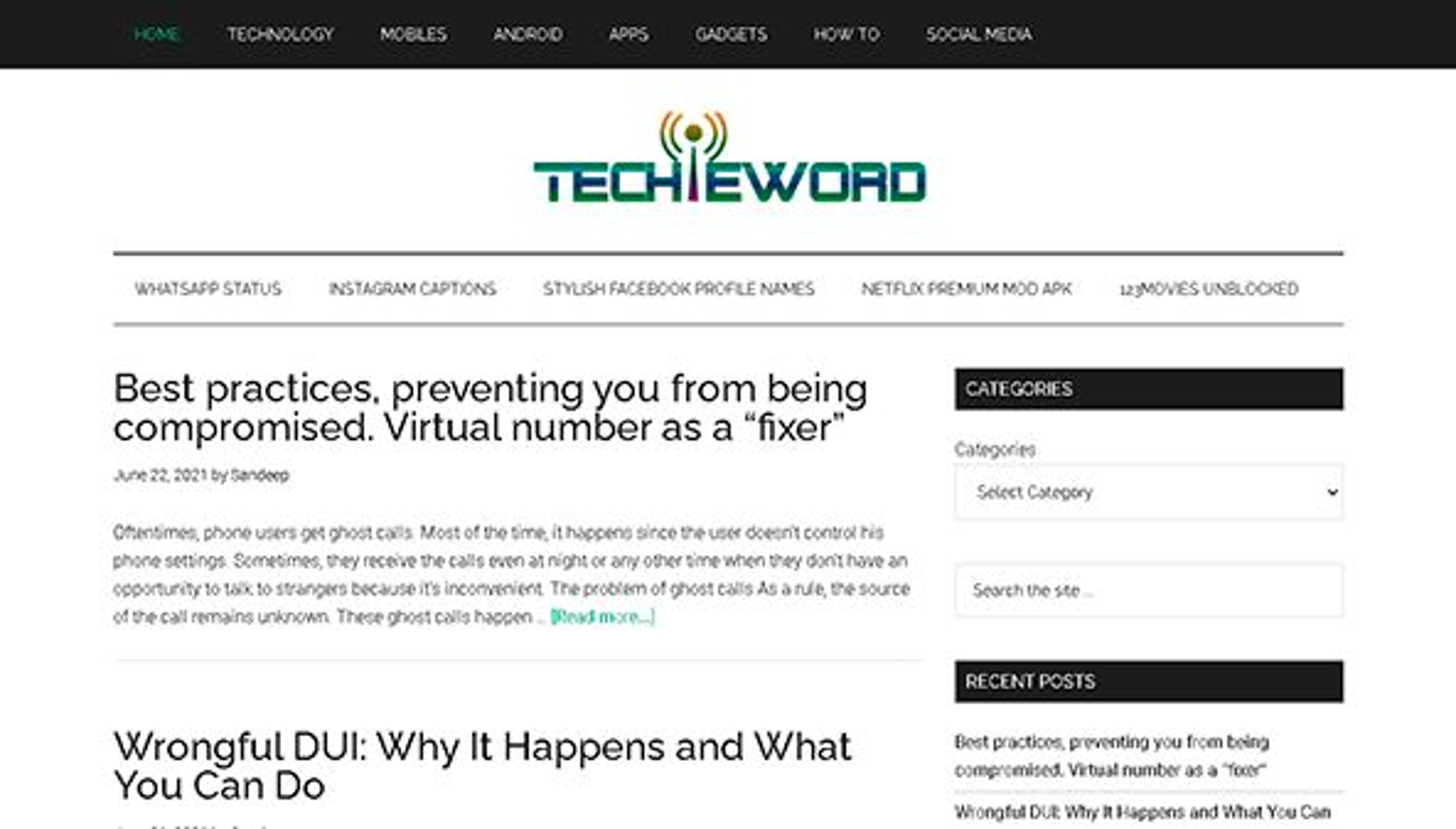 Tekniikan sana (techieword.com)