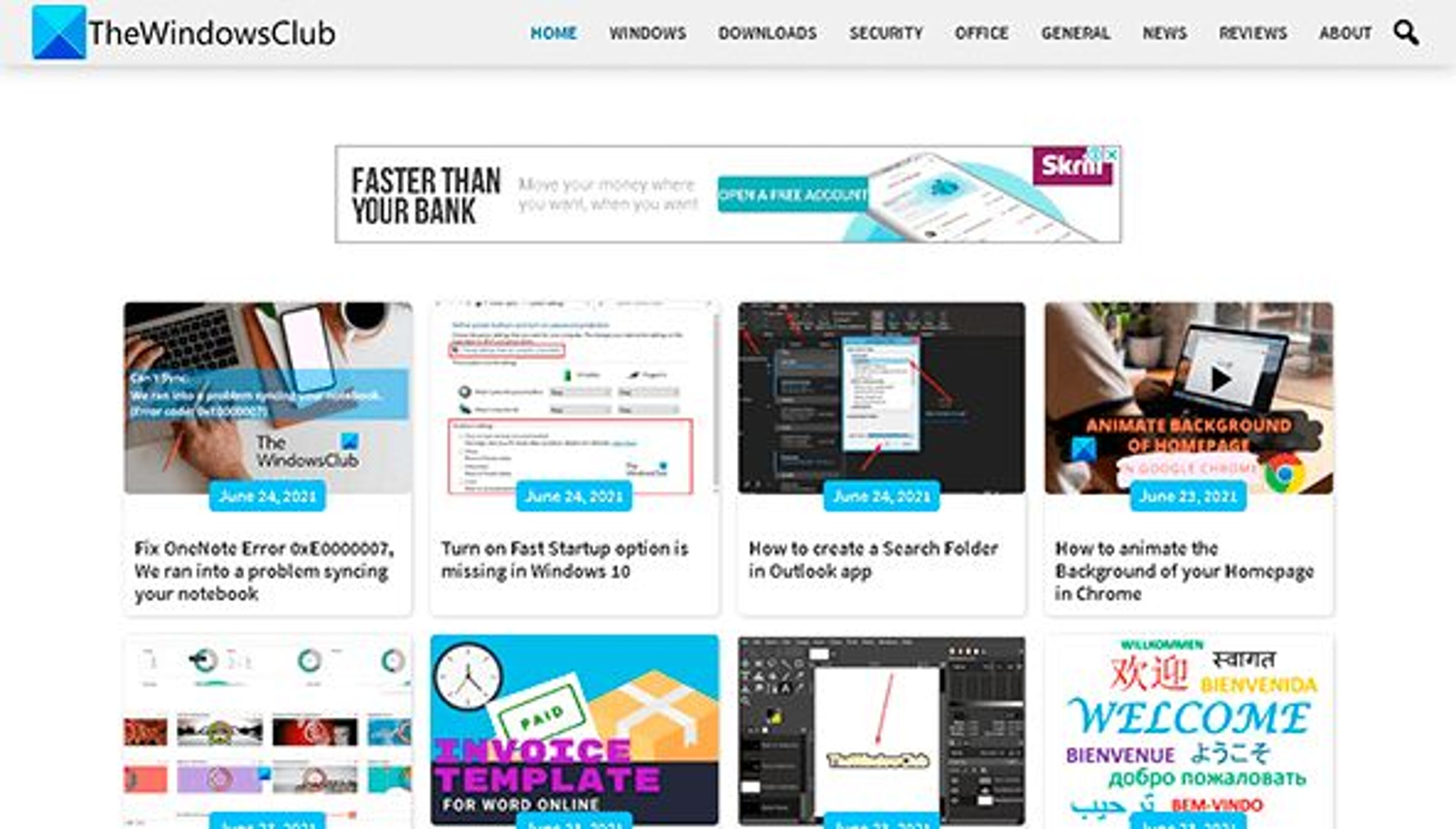Windows klubas (thewindowsclub.com)