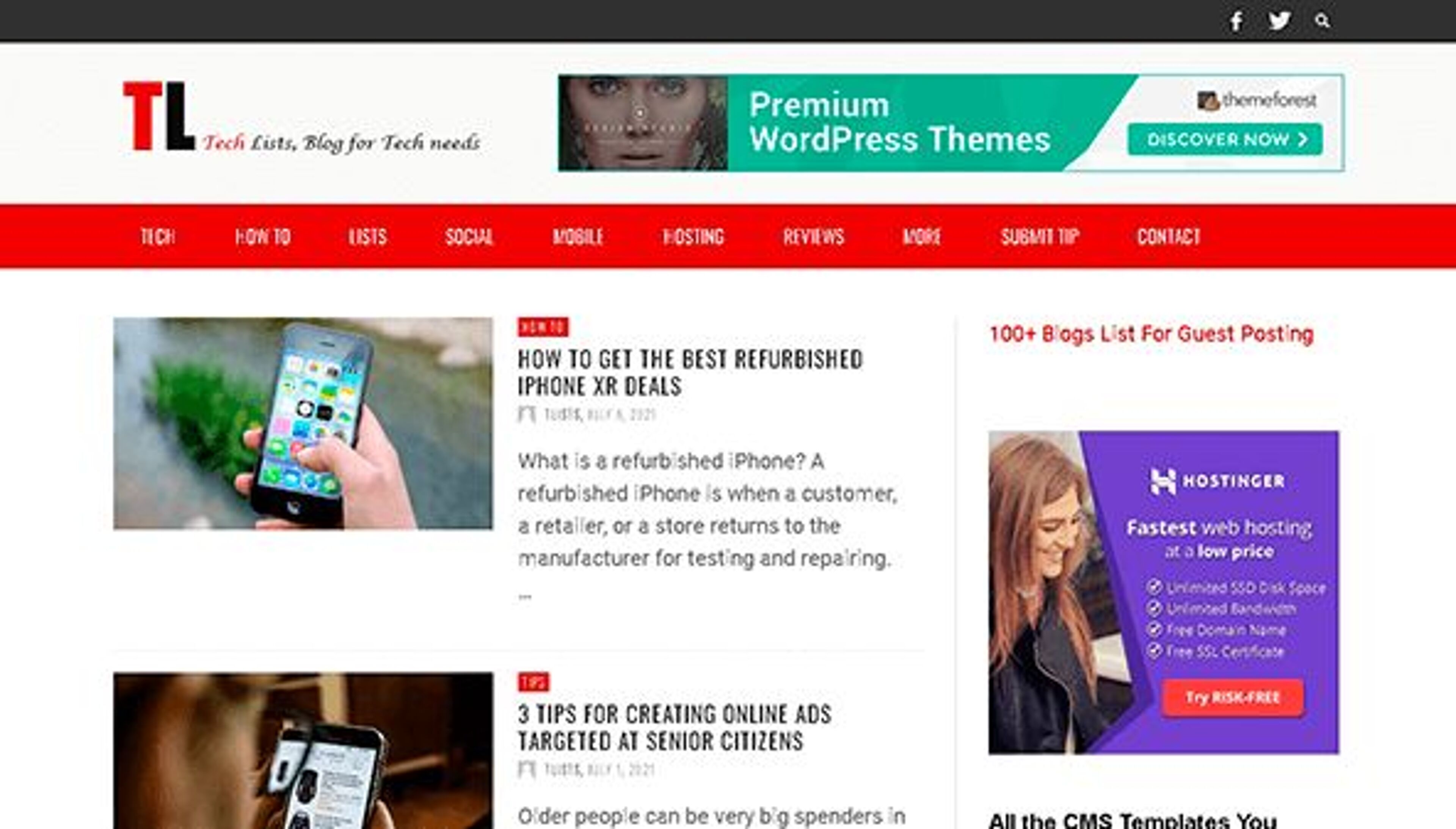 Tekniset luettelot (tlists.com)