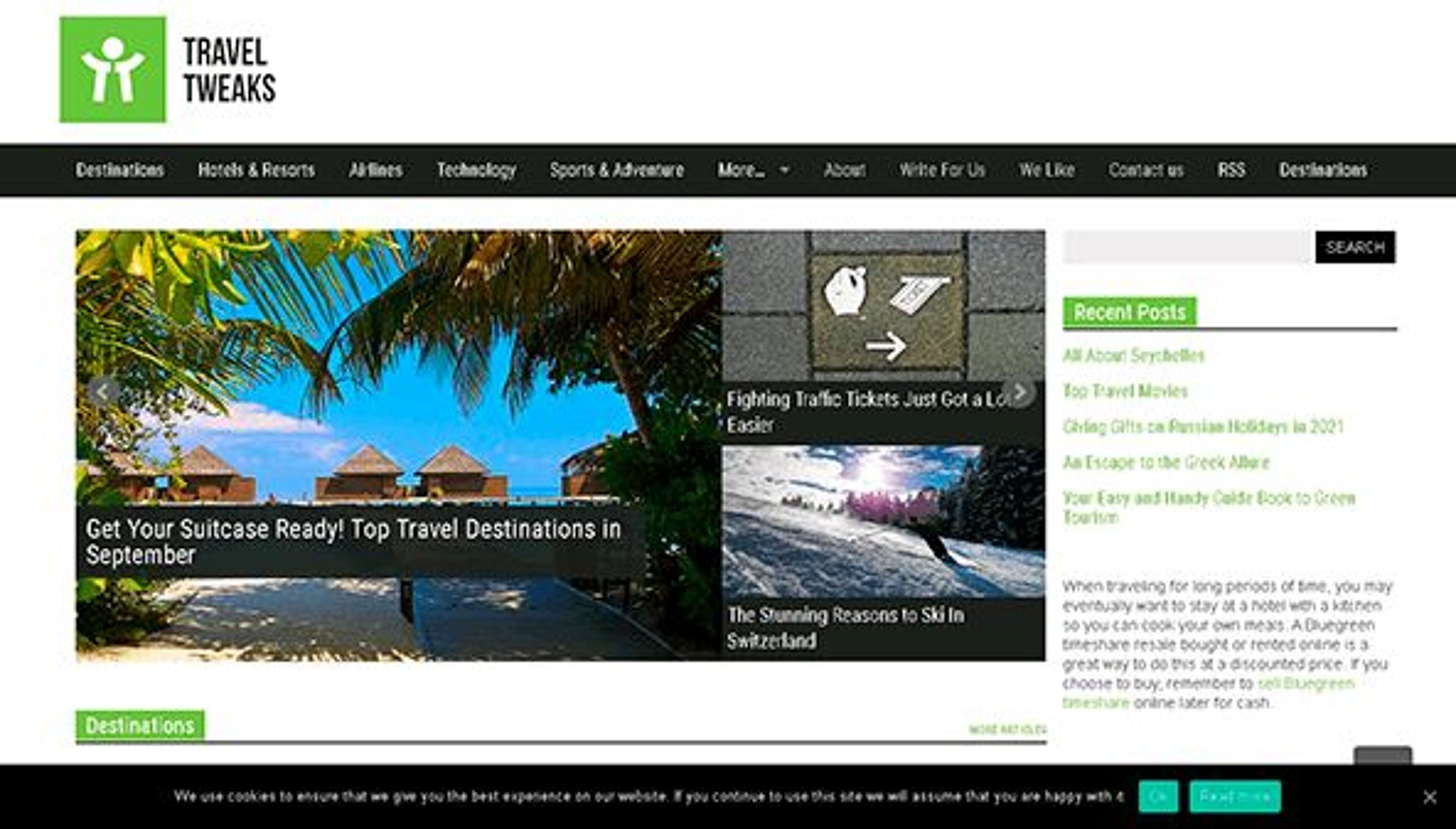 Настройки для путешествий (traveltweaks.com)