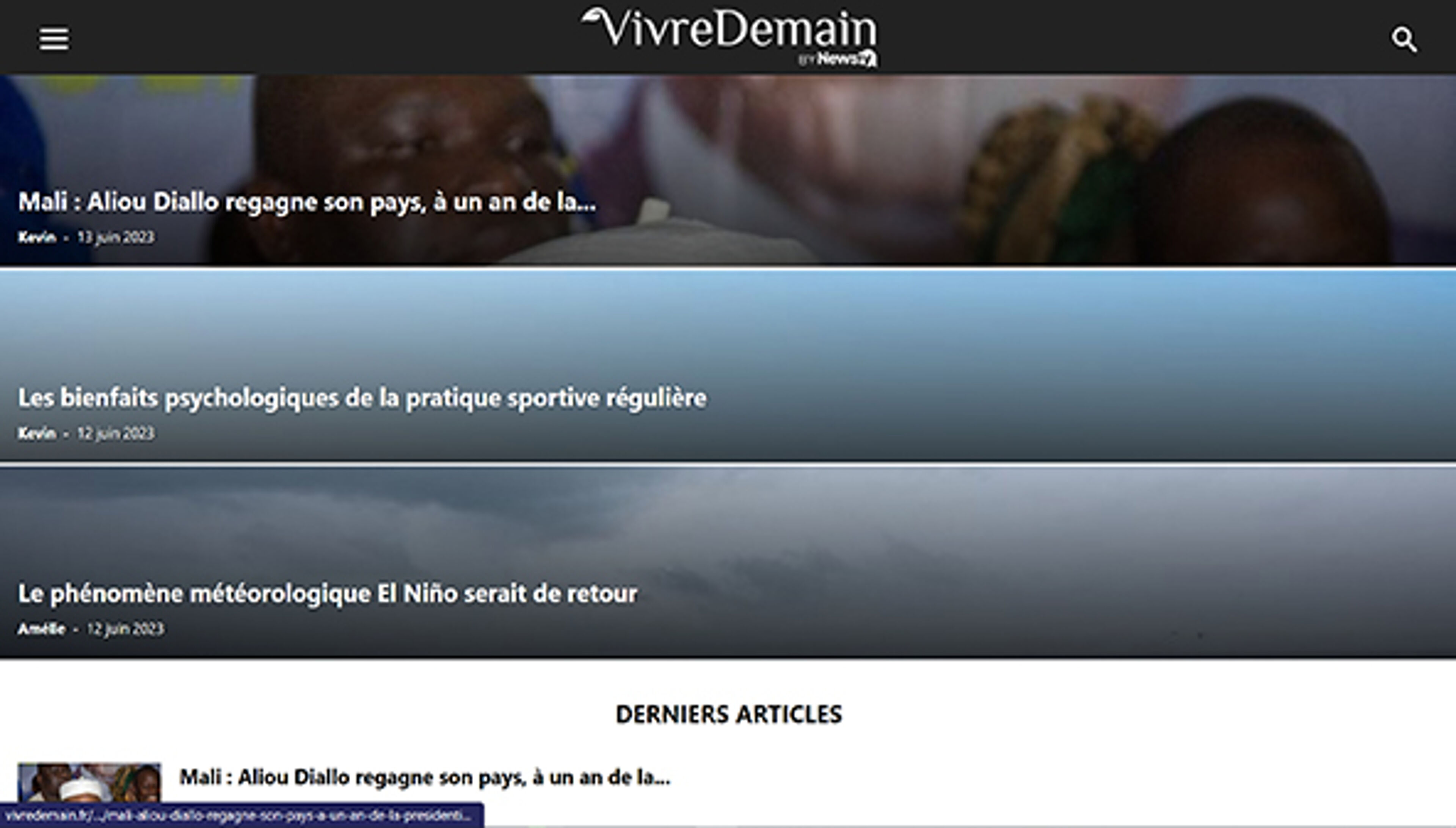 Live huomenna (vivredemain.fr)