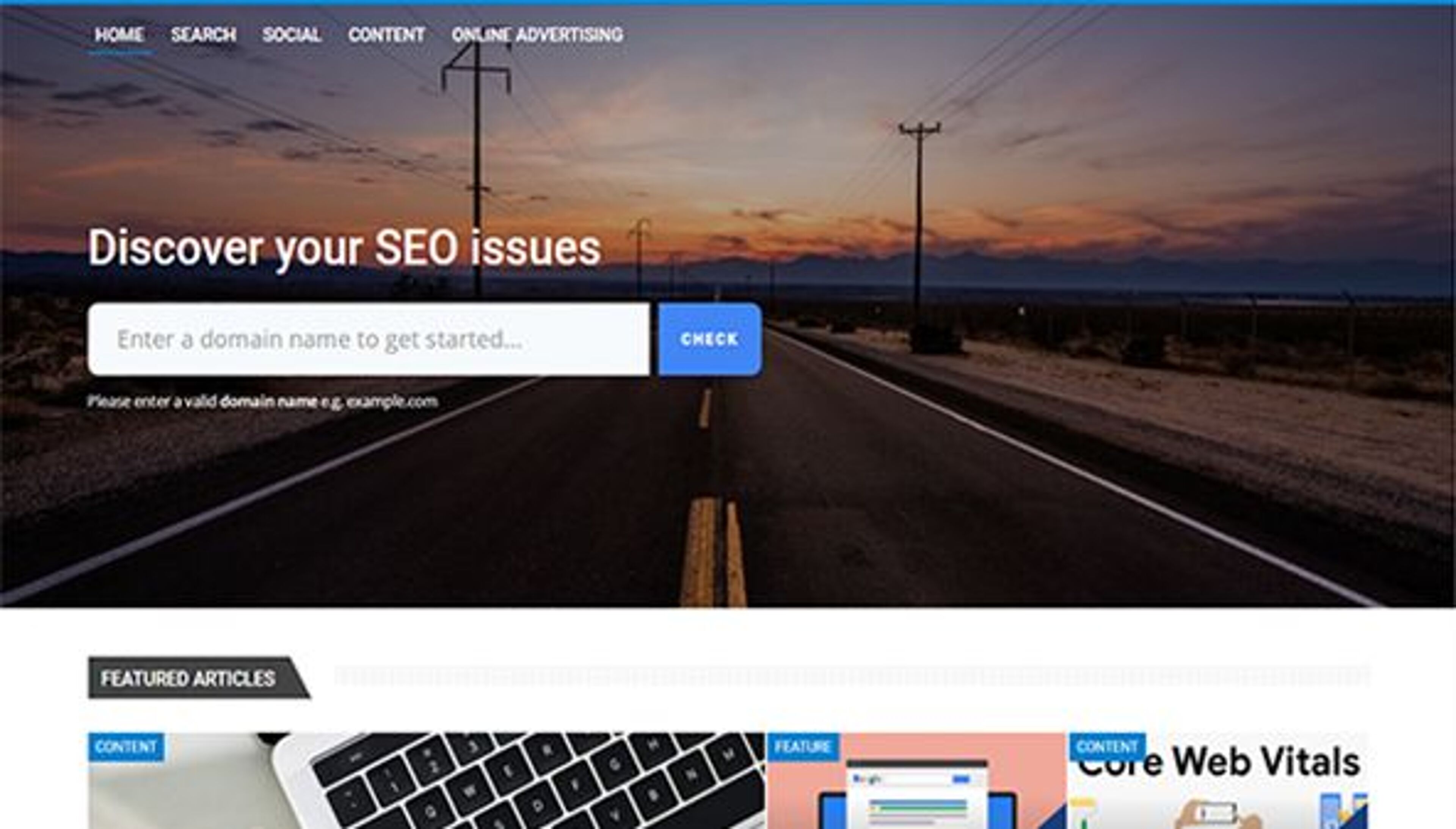 Estadísticas de SEO del sitio web (websiteseostats.com)