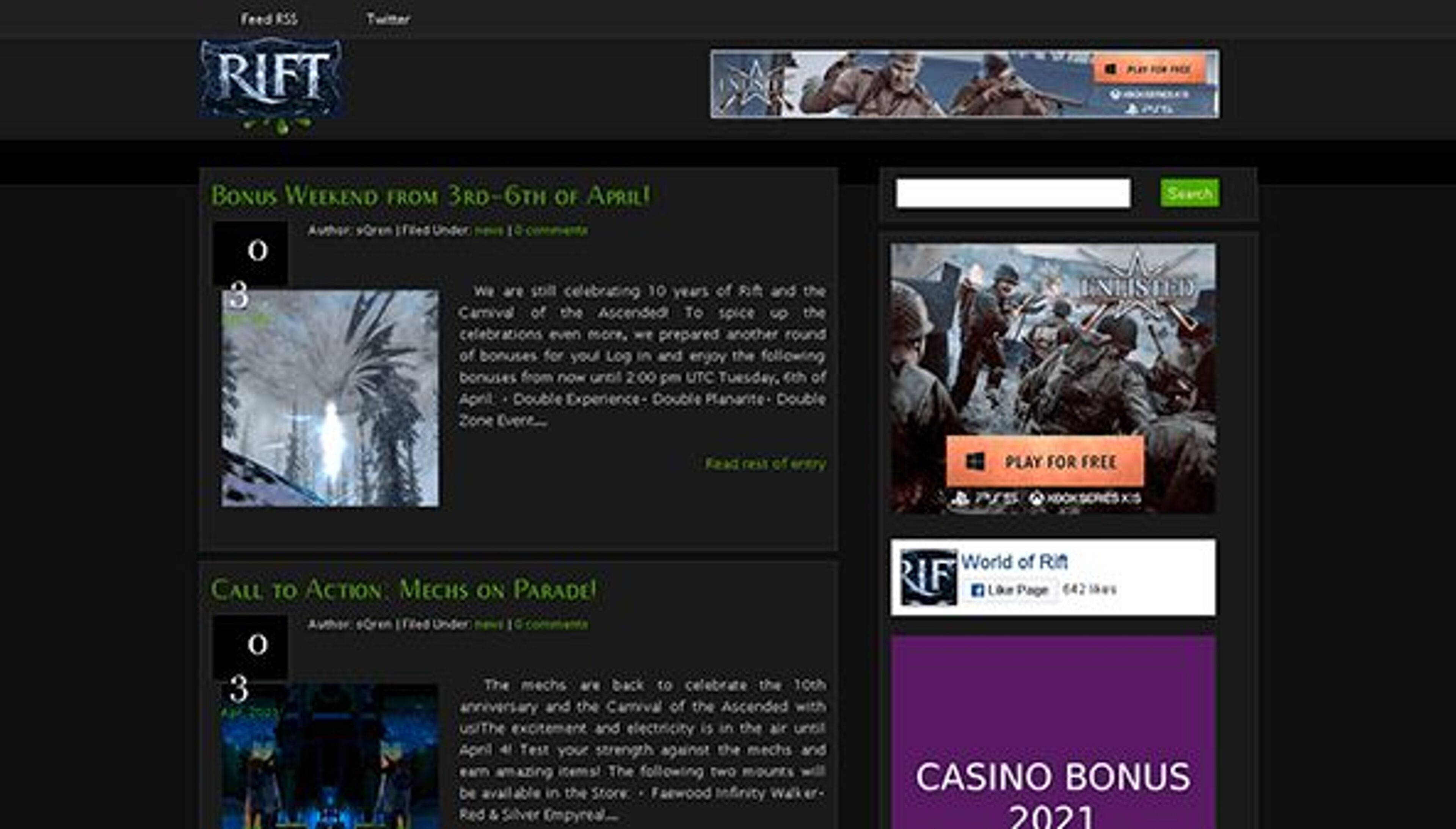 عالم المتصدع (worldofrift.com)